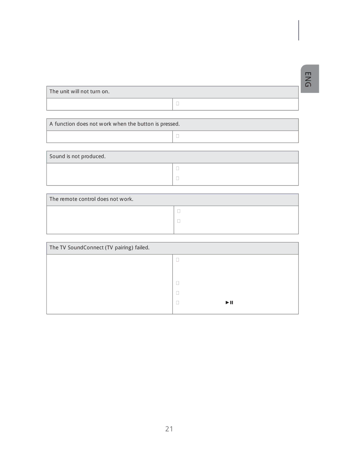 Samsung HW-H600/ZA manual Troubleshooting 