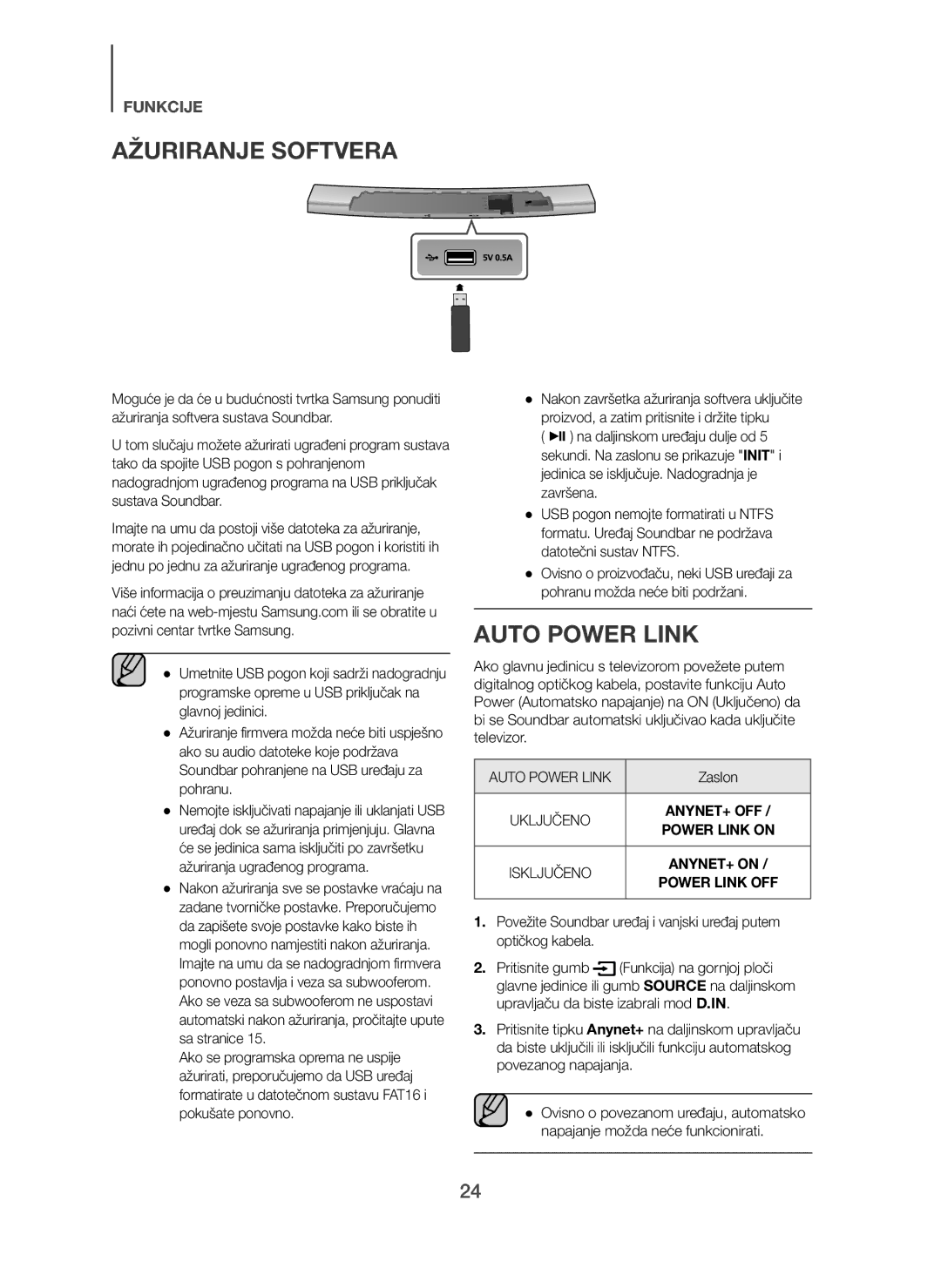 Samsung HW-H7501/XN, HW-H7500/EN, HW-H7501/EN, HW-H7500/TK, HW-H7501/ZF, HW-H7500/ZF, HW-H7500/XN manual Ažuriranje Softvera 