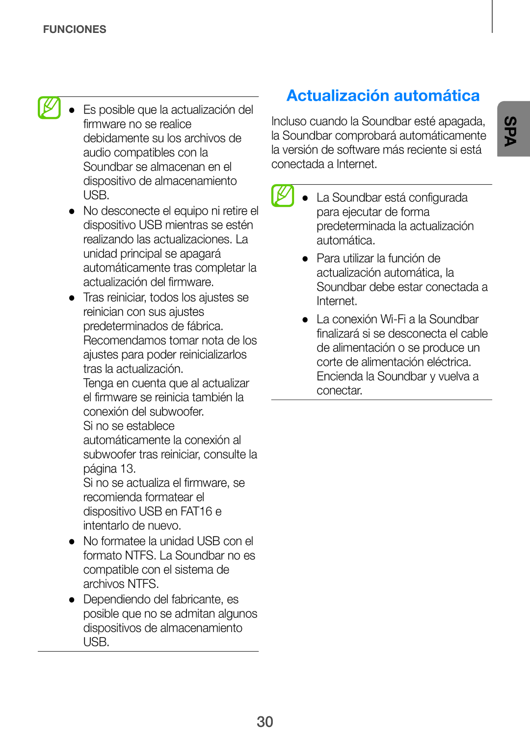 Samsung HW-H750/ZF, HW-F751/ZF, HW-H751/ZF manual ++Actualización automática 