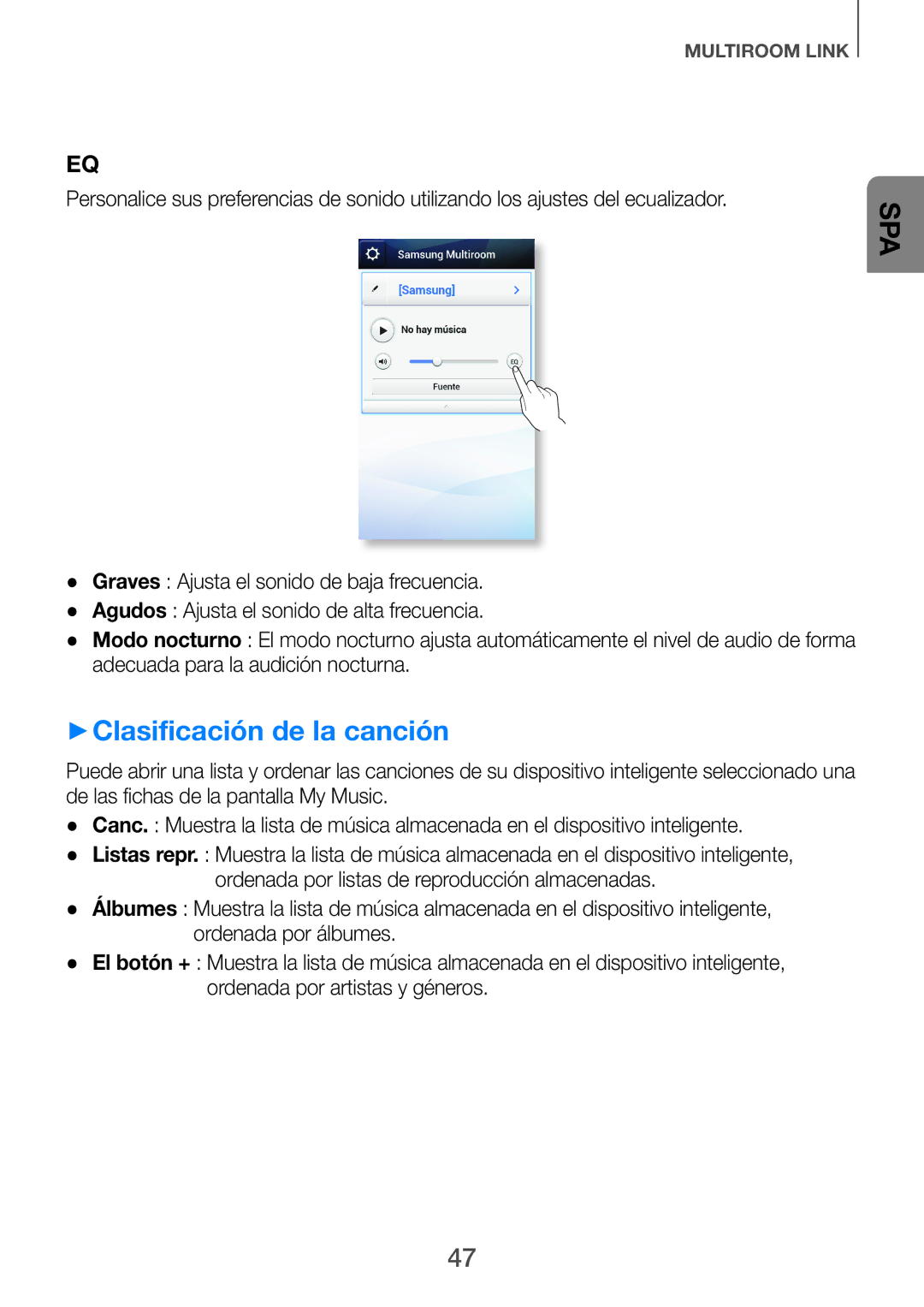 Samsung HW-H751/ZF, HW-H750/ZF, HW-F751/ZF manual ++Clasificación de la canción 