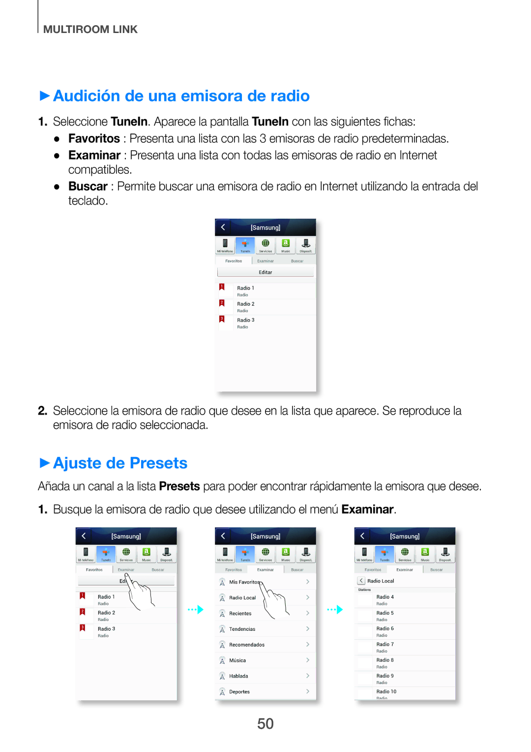 Samsung HW-H751/ZF, HW-H750/ZF, HW-F751/ZF manual ++Audición de una emisora de radio, ++Ajuste de Presets 