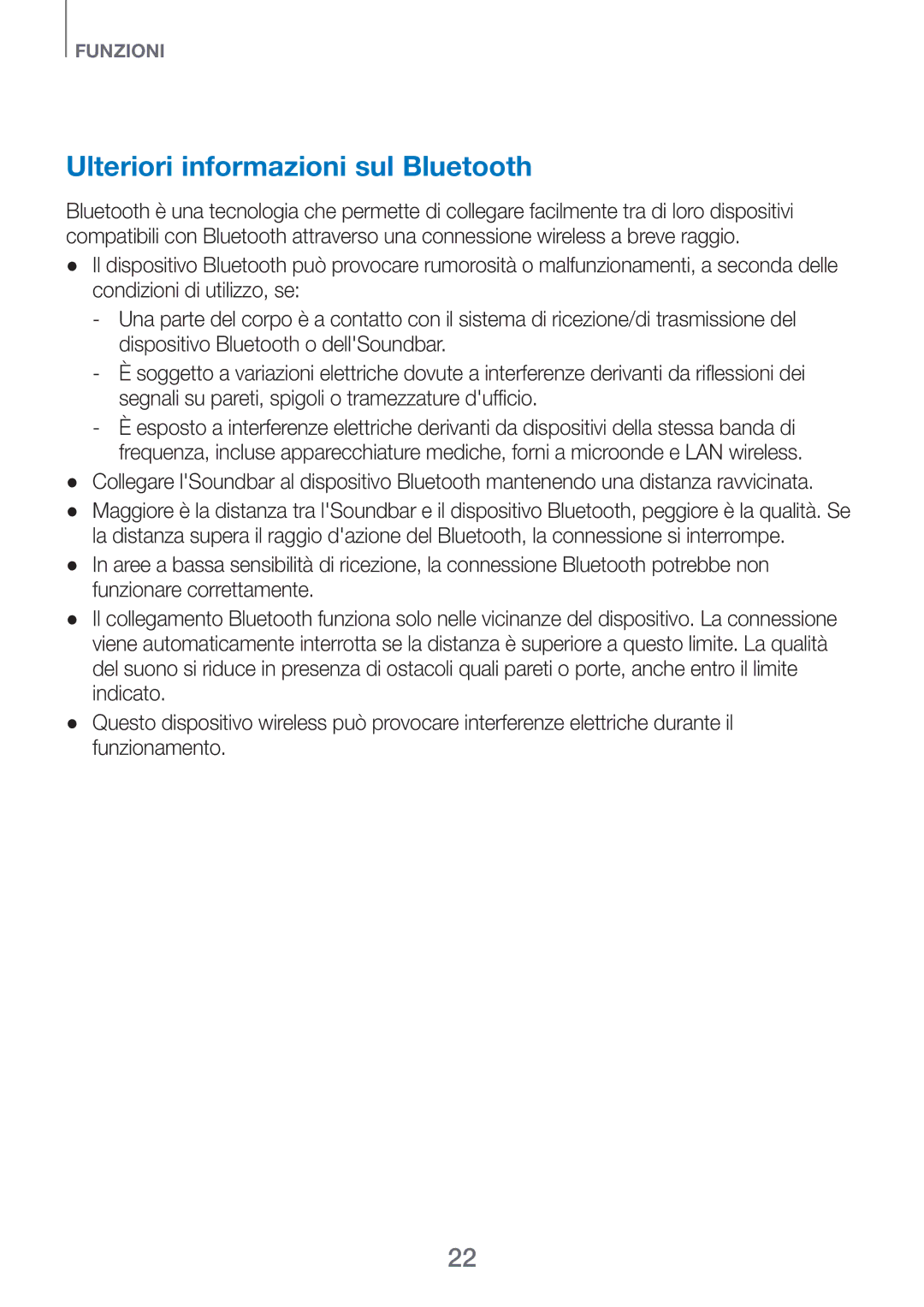 Samsung HW-H750/ZF, HW-F751/ZF manual Ulteriori informazioni sul Bluetooth 