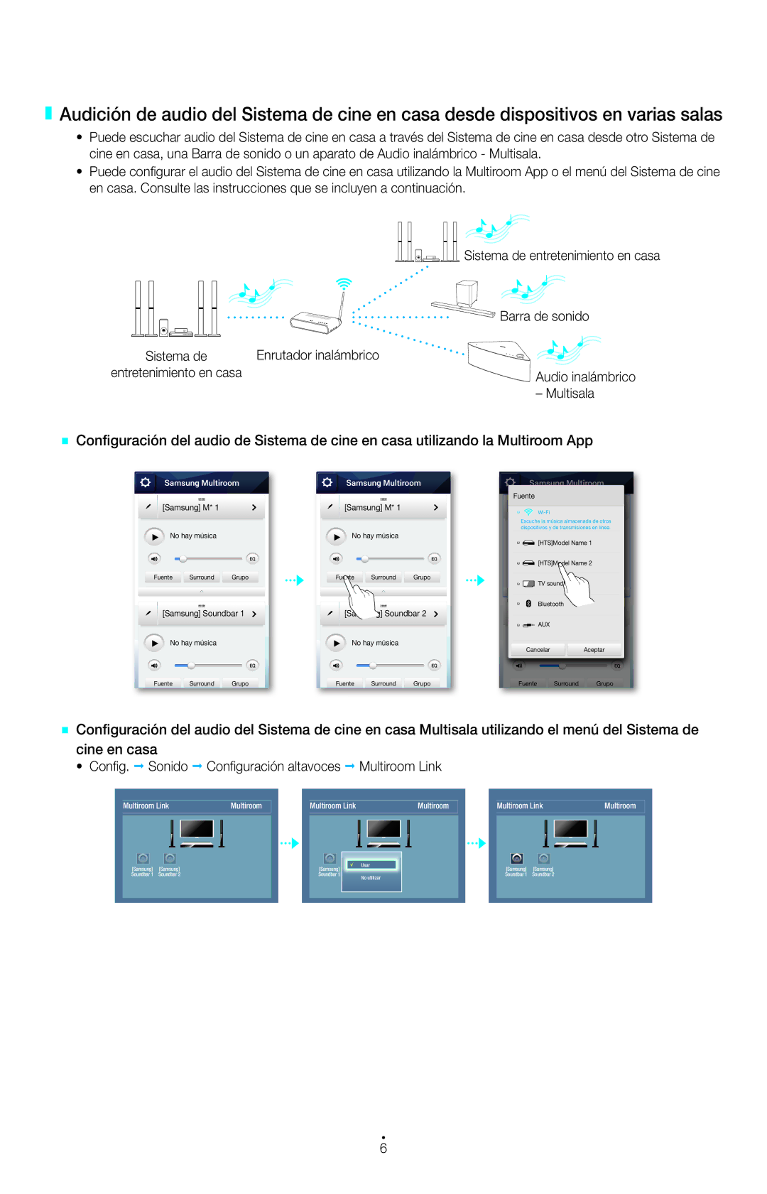 Samsung HW-H750/ZF, HW-H751/ZF manual Barra de sonido 