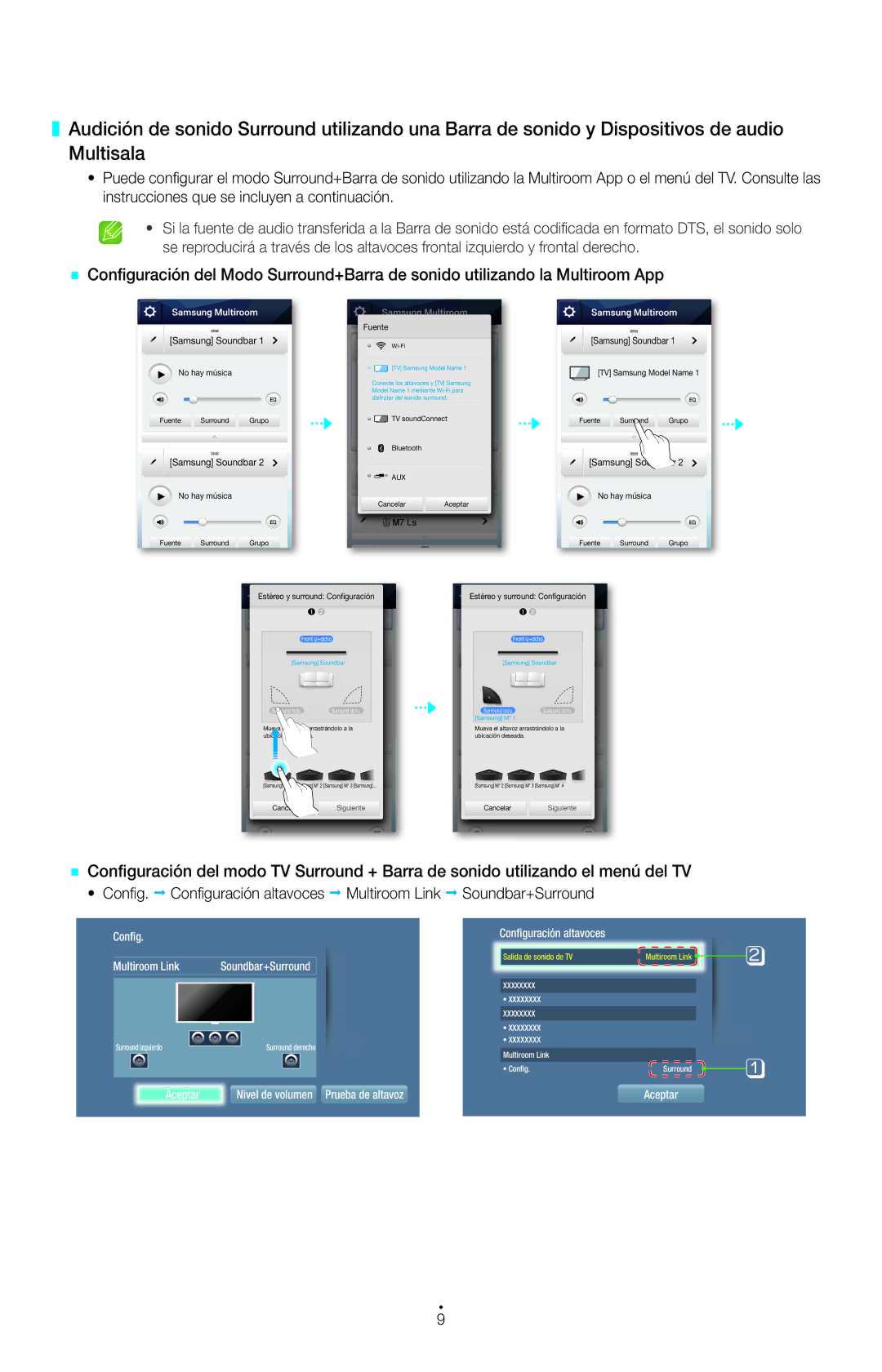 Samsung HW-H751/ZF, HW-H750/ZF manual Config Multiroom Link 