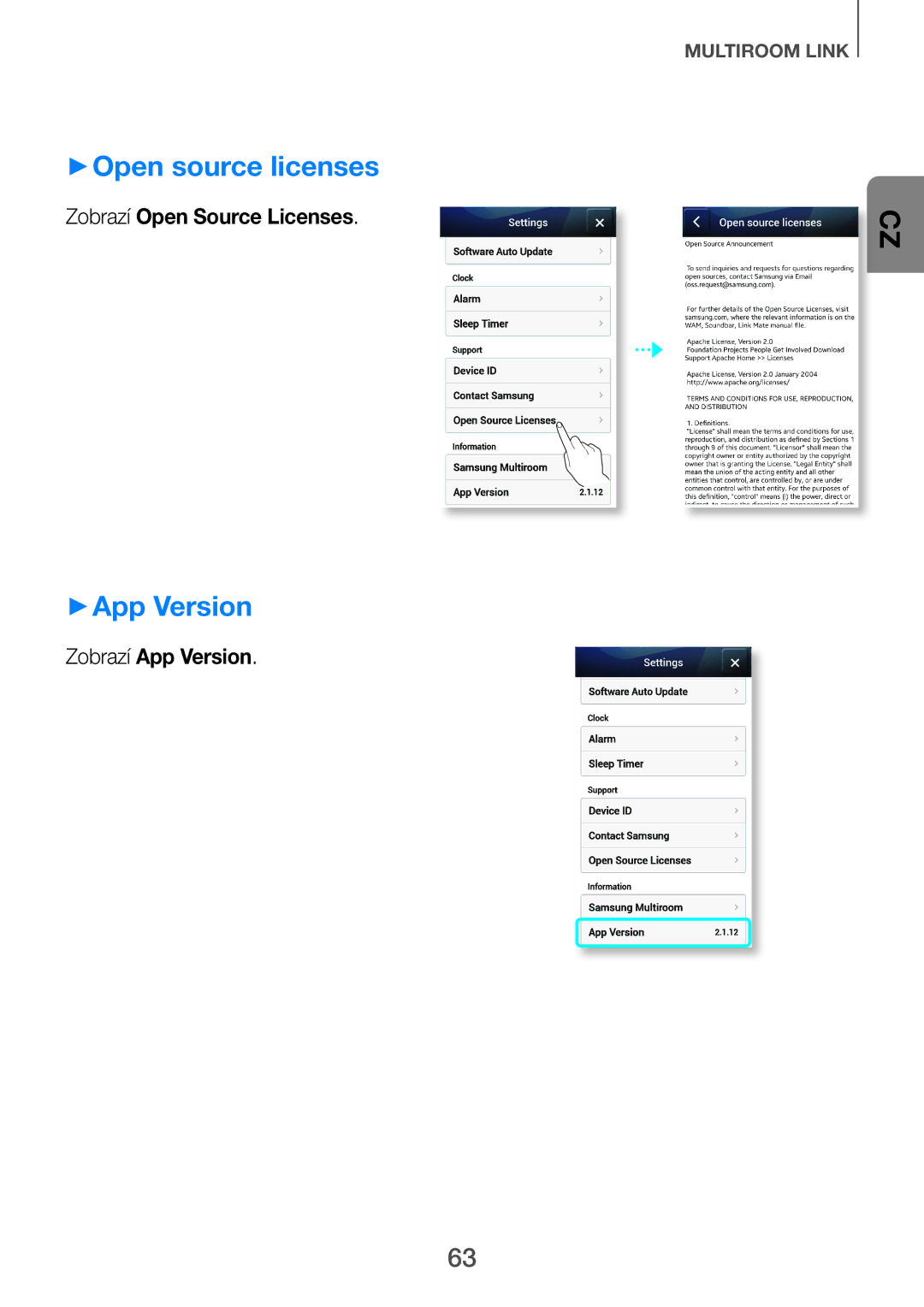 Samsung HW-H751/XN, HW-H751/EN, HW-H750/EN, HW-F751/EN, HW-H750/XN manual ++Open source licenses, ++App Version 