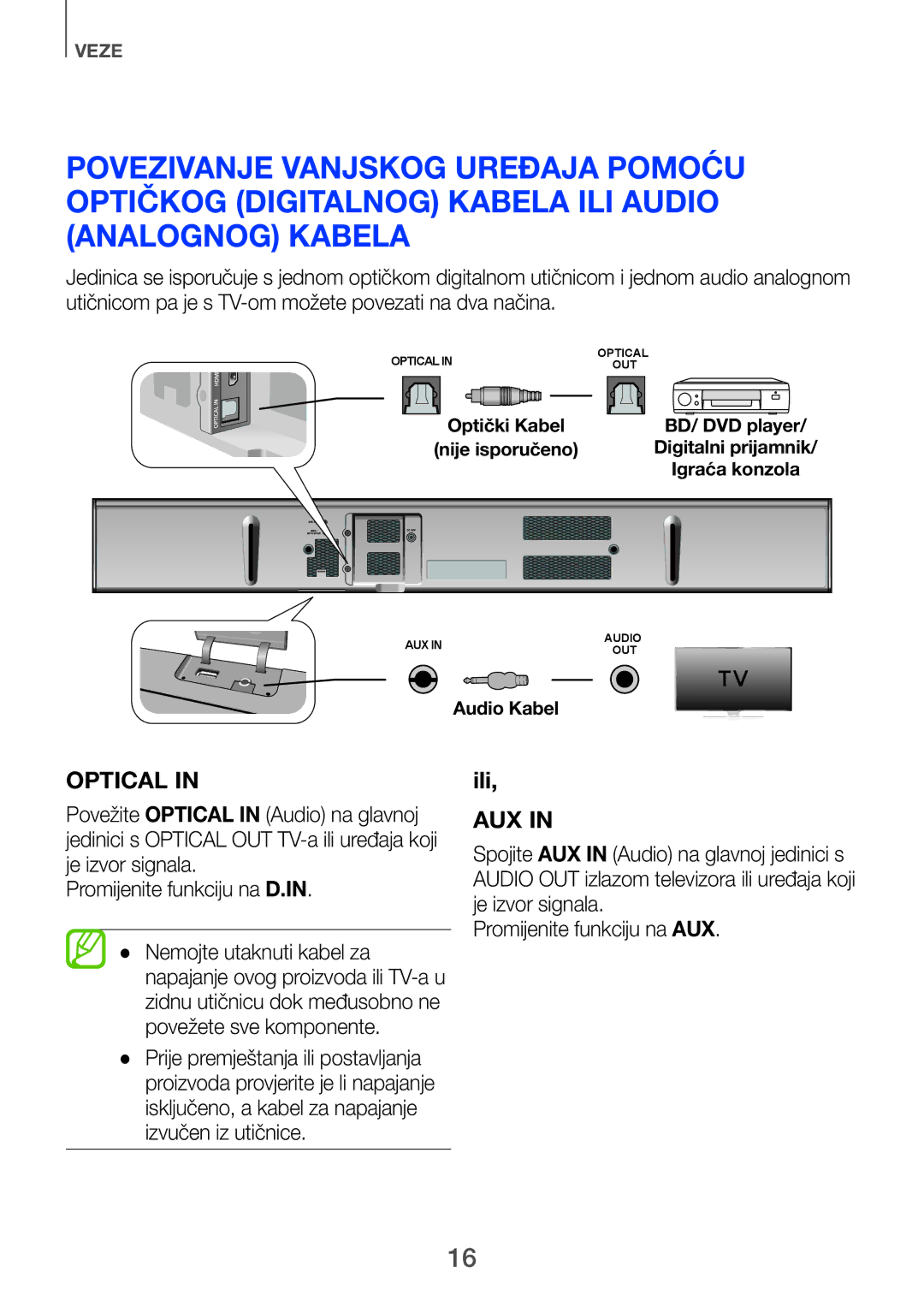 Samsung HW-H750/EN, HW-H751/EN, HW-F751/EN manual Optical 