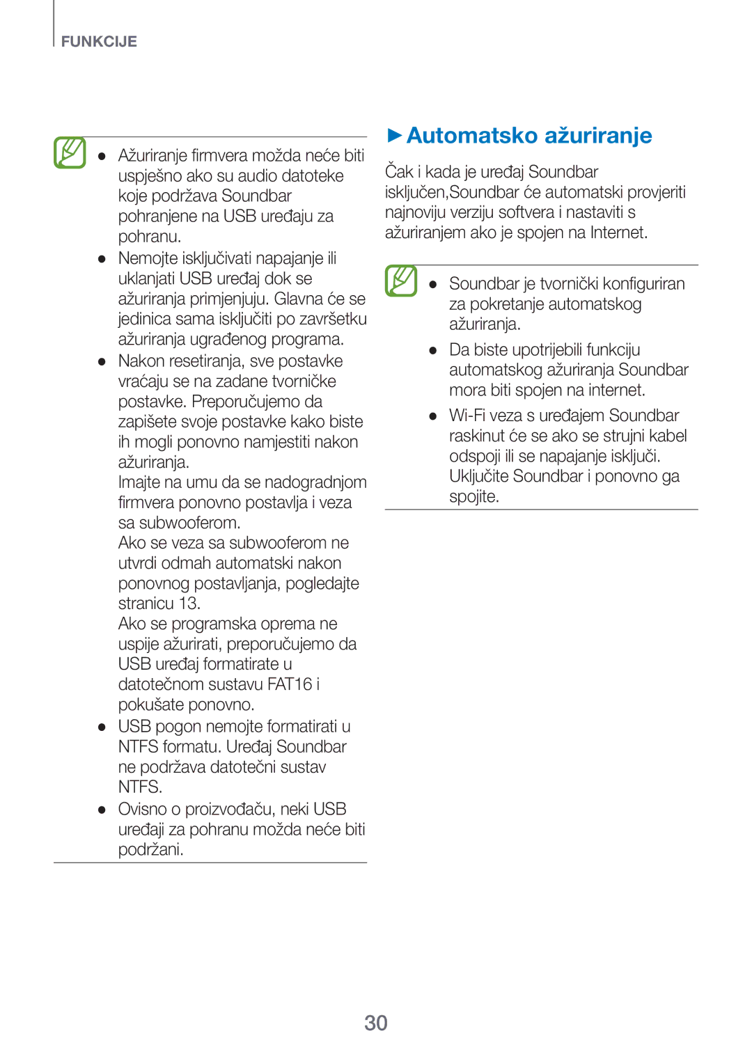 Samsung HW-H751/EN, HW-H750/EN, HW-F751/EN manual ++Automatsko ažuriranje 