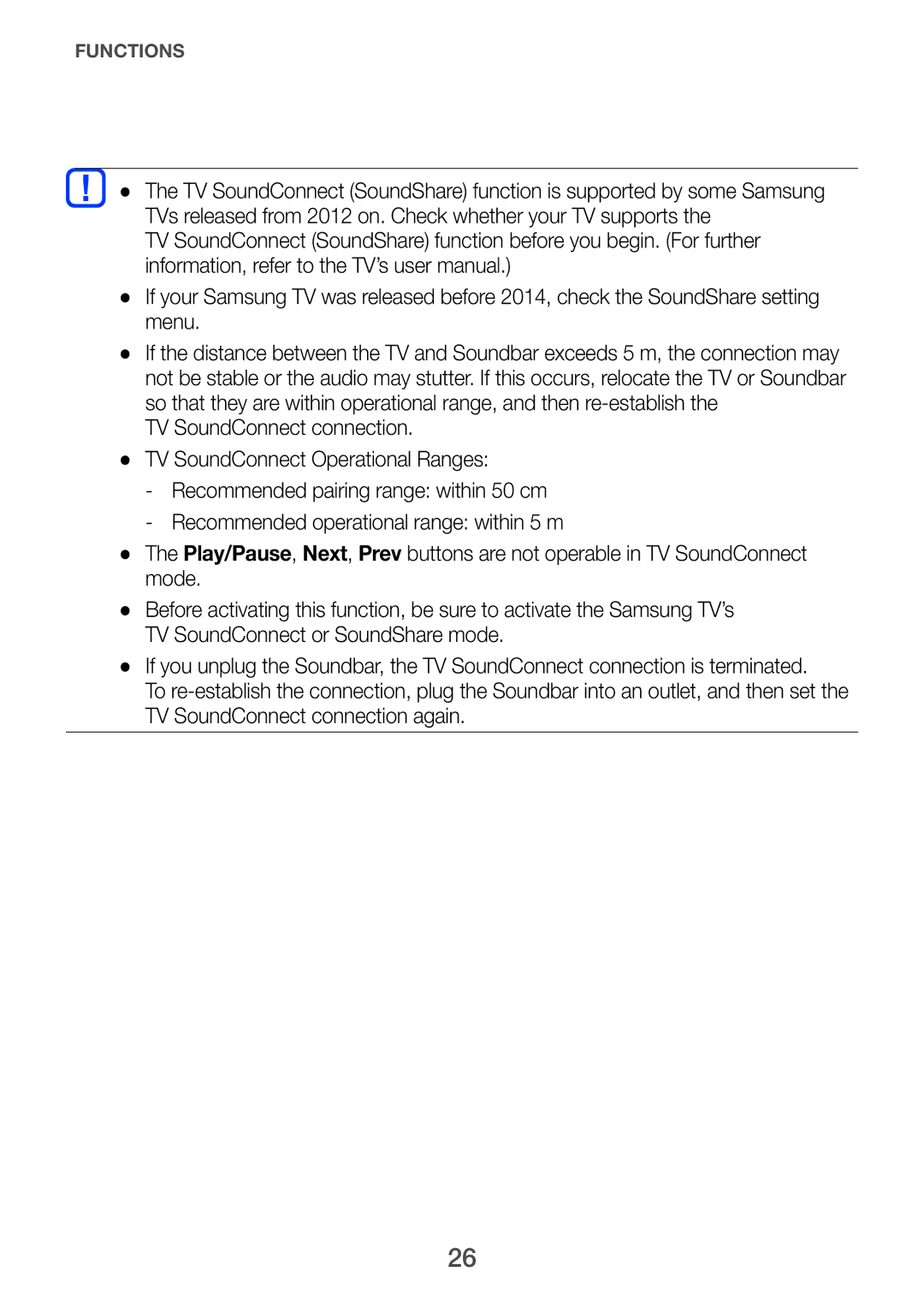 Samsung HW-H751/UM manual Functions 