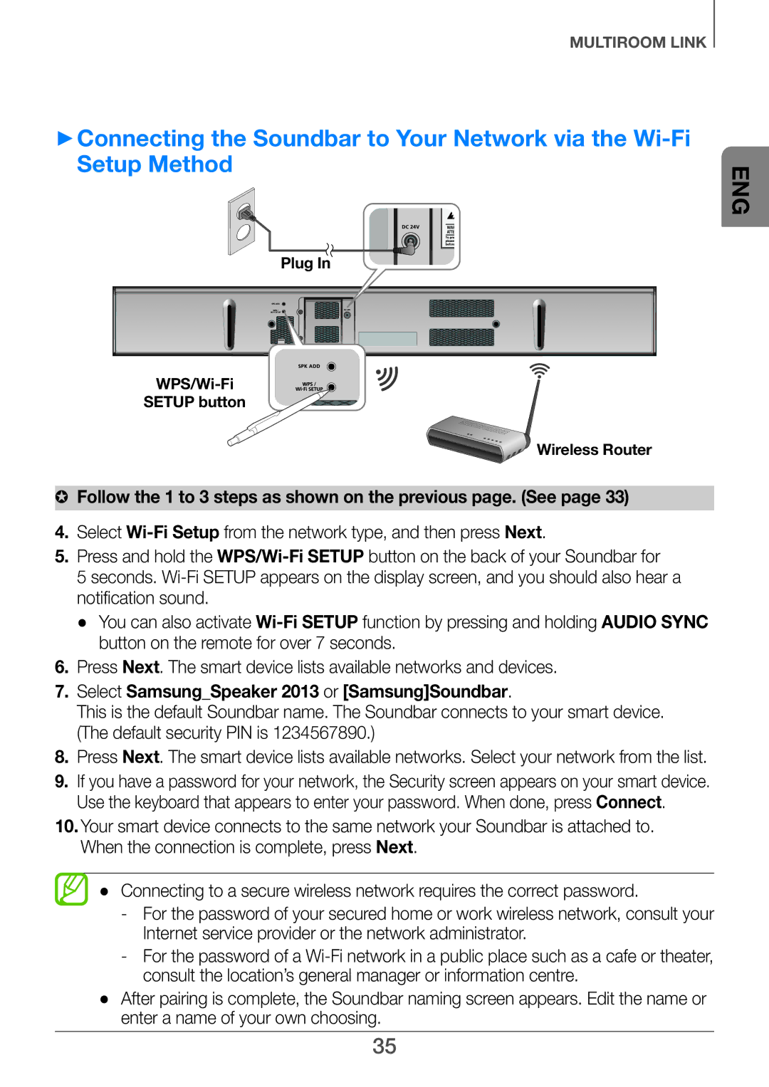 Samsung HW-H751/UM manual Select SamsungSpeaker 2013 or SamsungSoundbar 