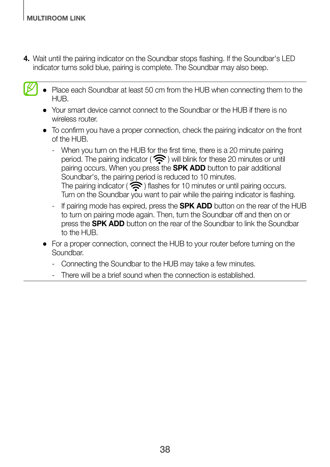 Samsung HW-H751/UM manual Multiroom Link 