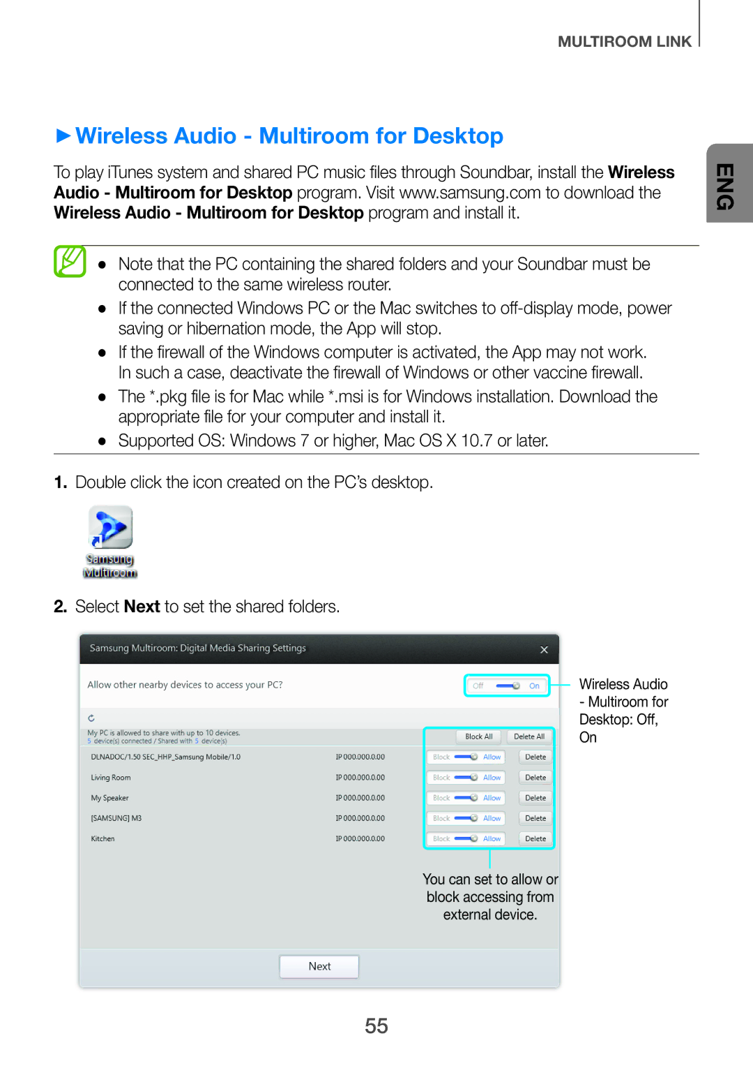 Samsung HW-H751/UM manual ++Wireless Audio Multiroom for Desktop 