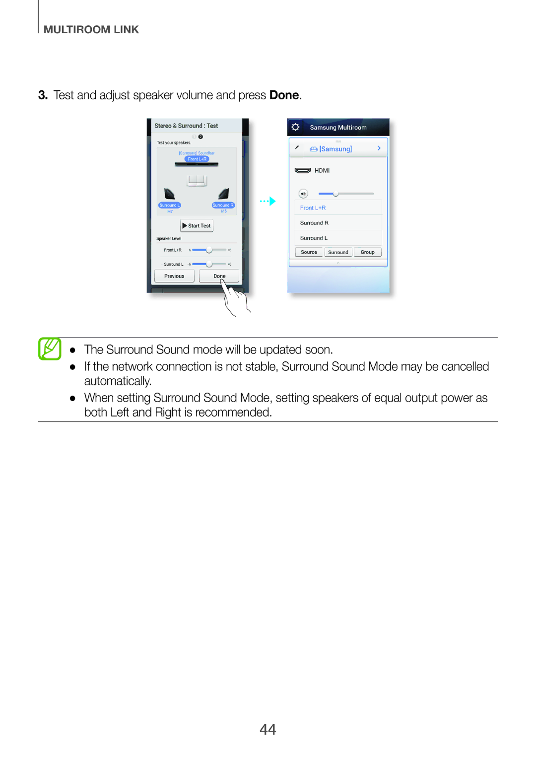 Samsung HW-H751/XV manual Multiroom Link 