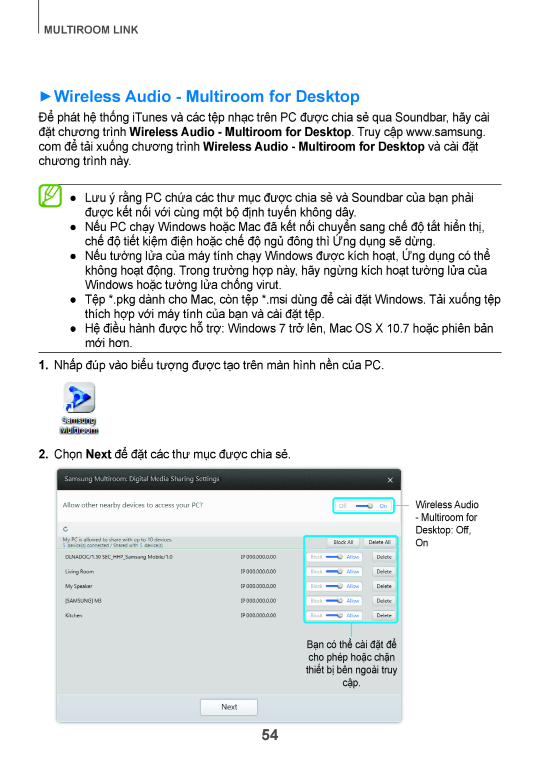 Samsung HW-H751/XV manual ++Wireless Audio Multiroom for Desktop 