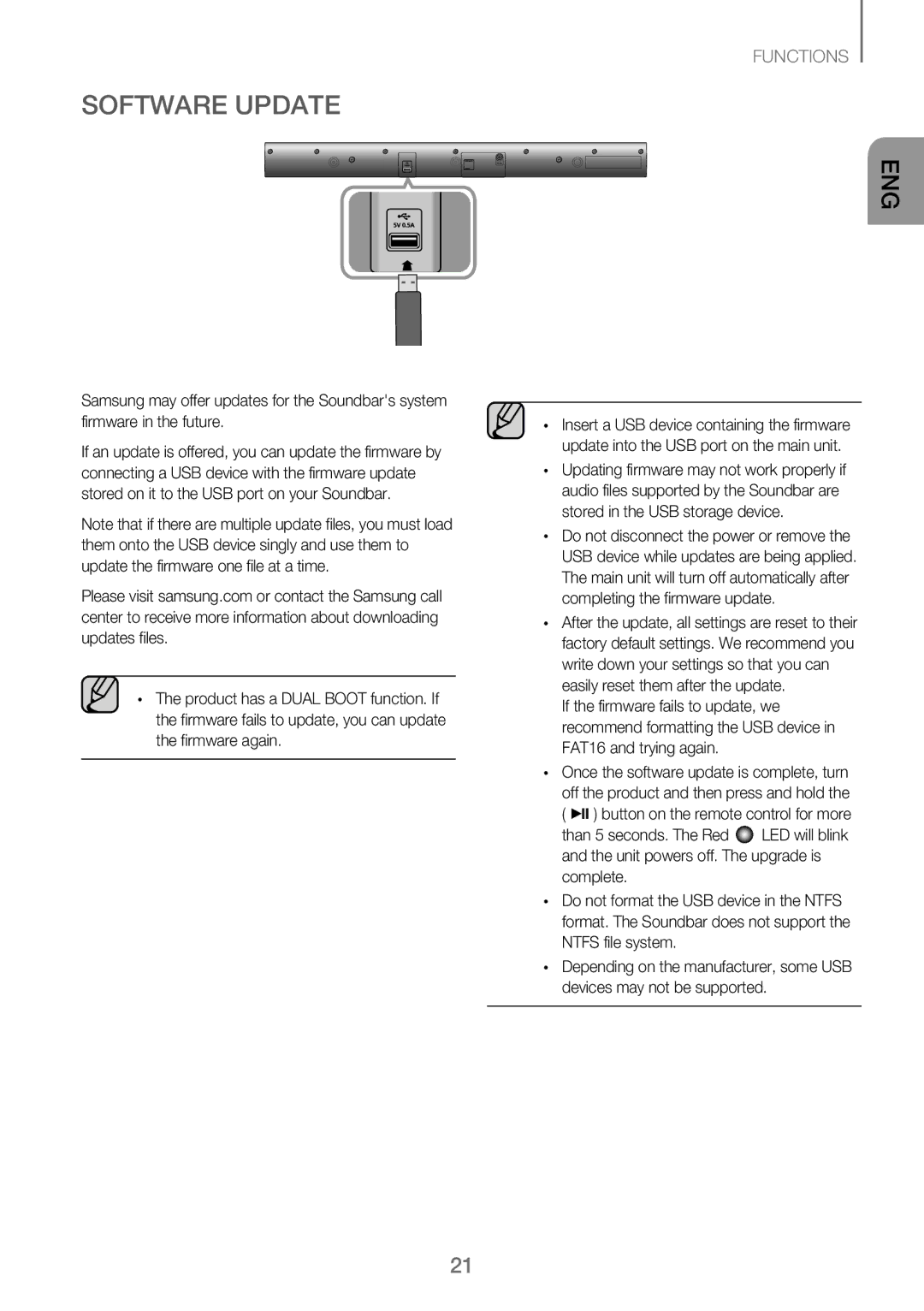 Samsung HW-J250/EN manual Software Update 