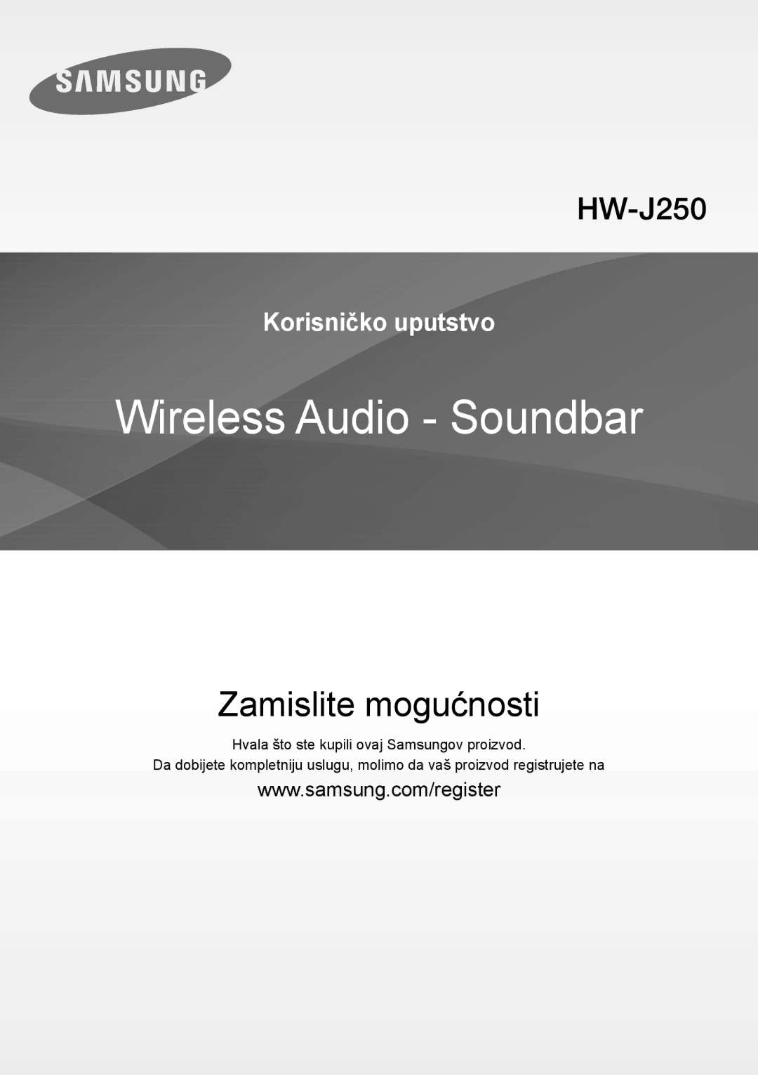 Samsung HW-J250/EN manual Zamislite mogućnosti 