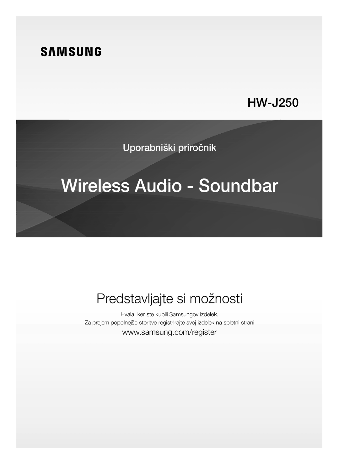 Samsung HW-J250/EN manual Predstavljajte si možnosti 