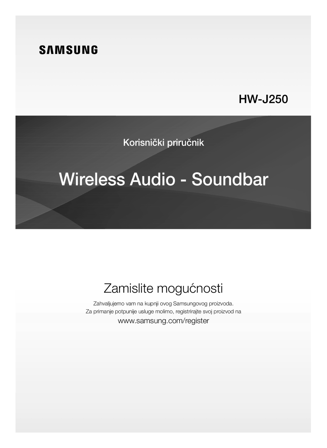 Samsung HW-J250/EN manual Korisnički priručnik 