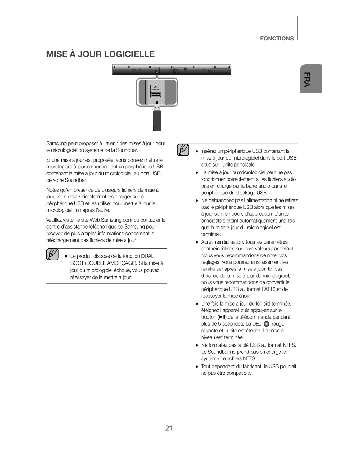 Samsung HW-J250/EN manual Mise À Jour Logicielle 