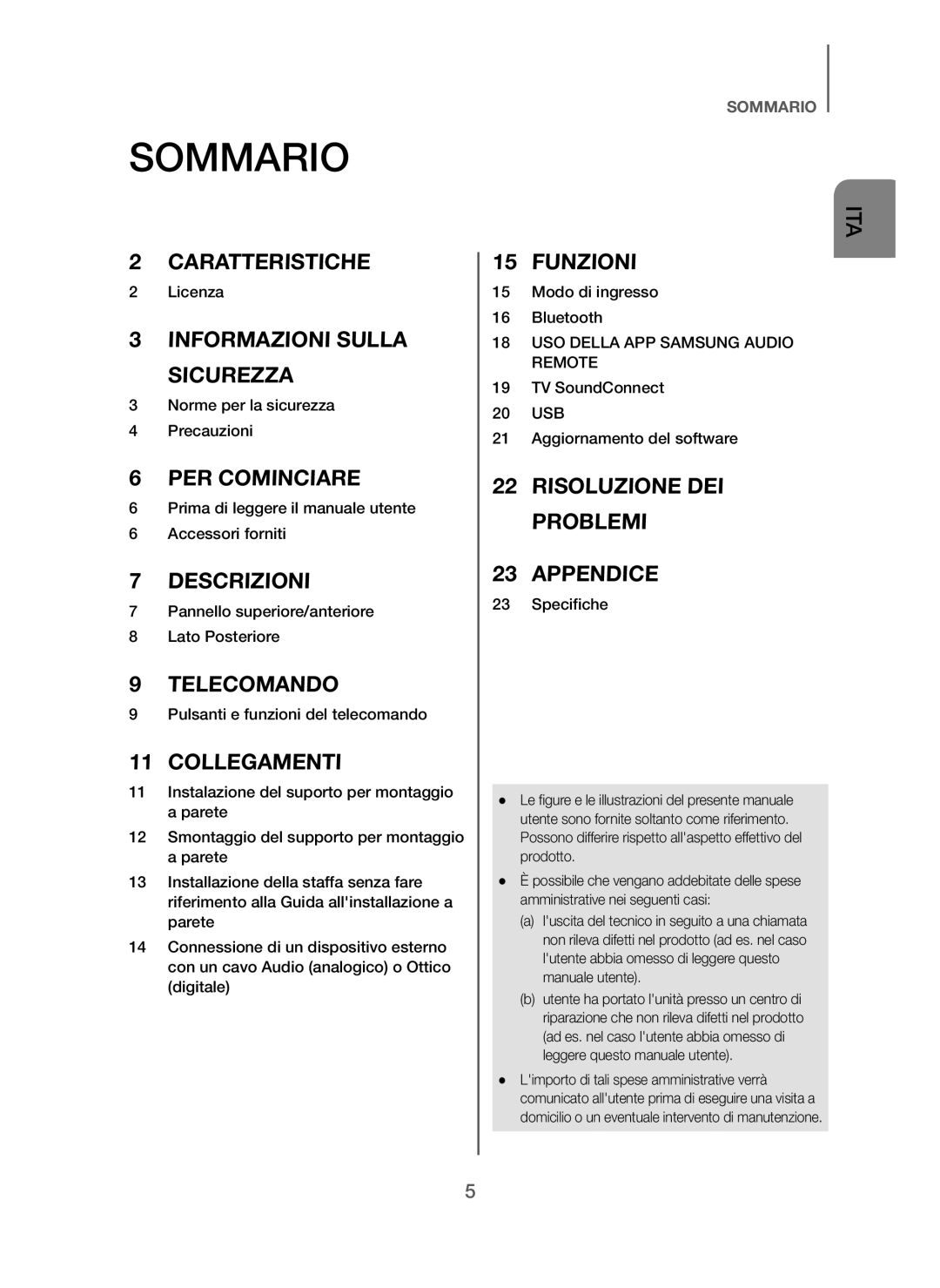 Samsung HW-J250/EN manual Sommario 