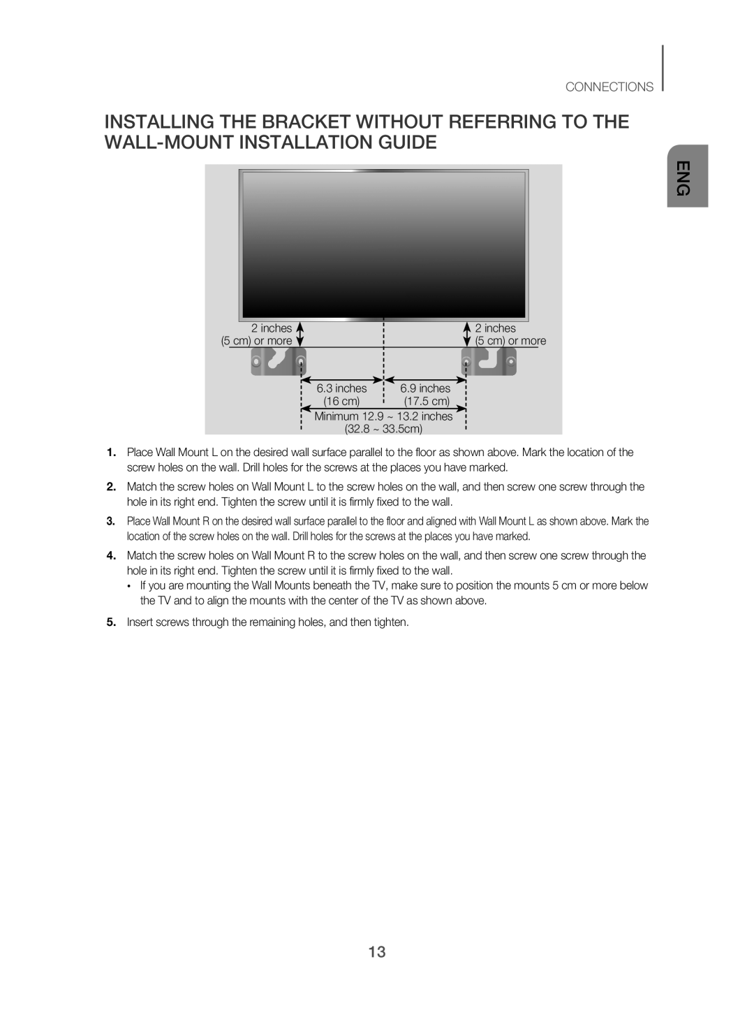 Samsung HW-J250/SQ manual 17.5 cm 