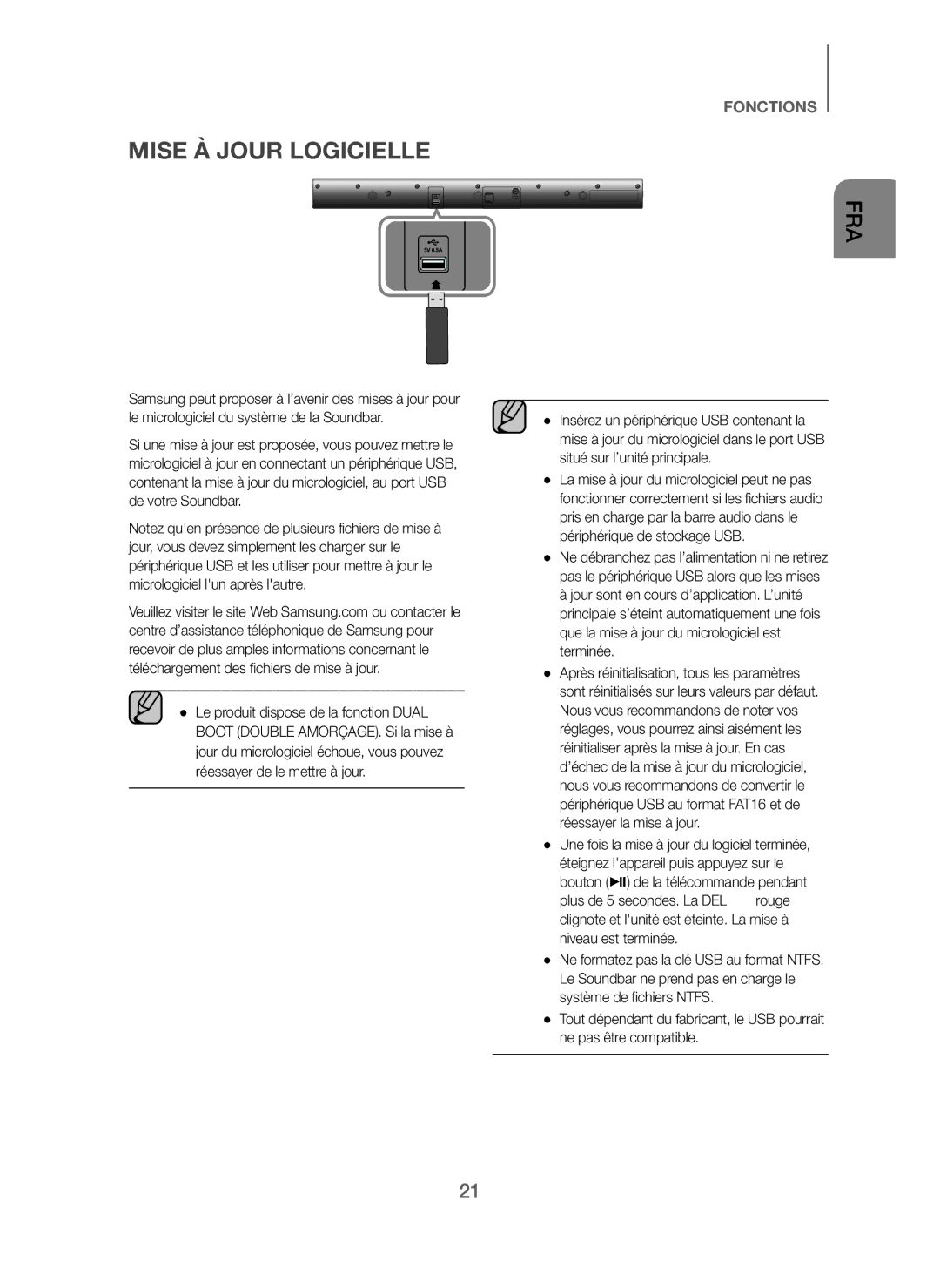 Samsung HW-J250/ZF manual Mise À Jour Logicielle 