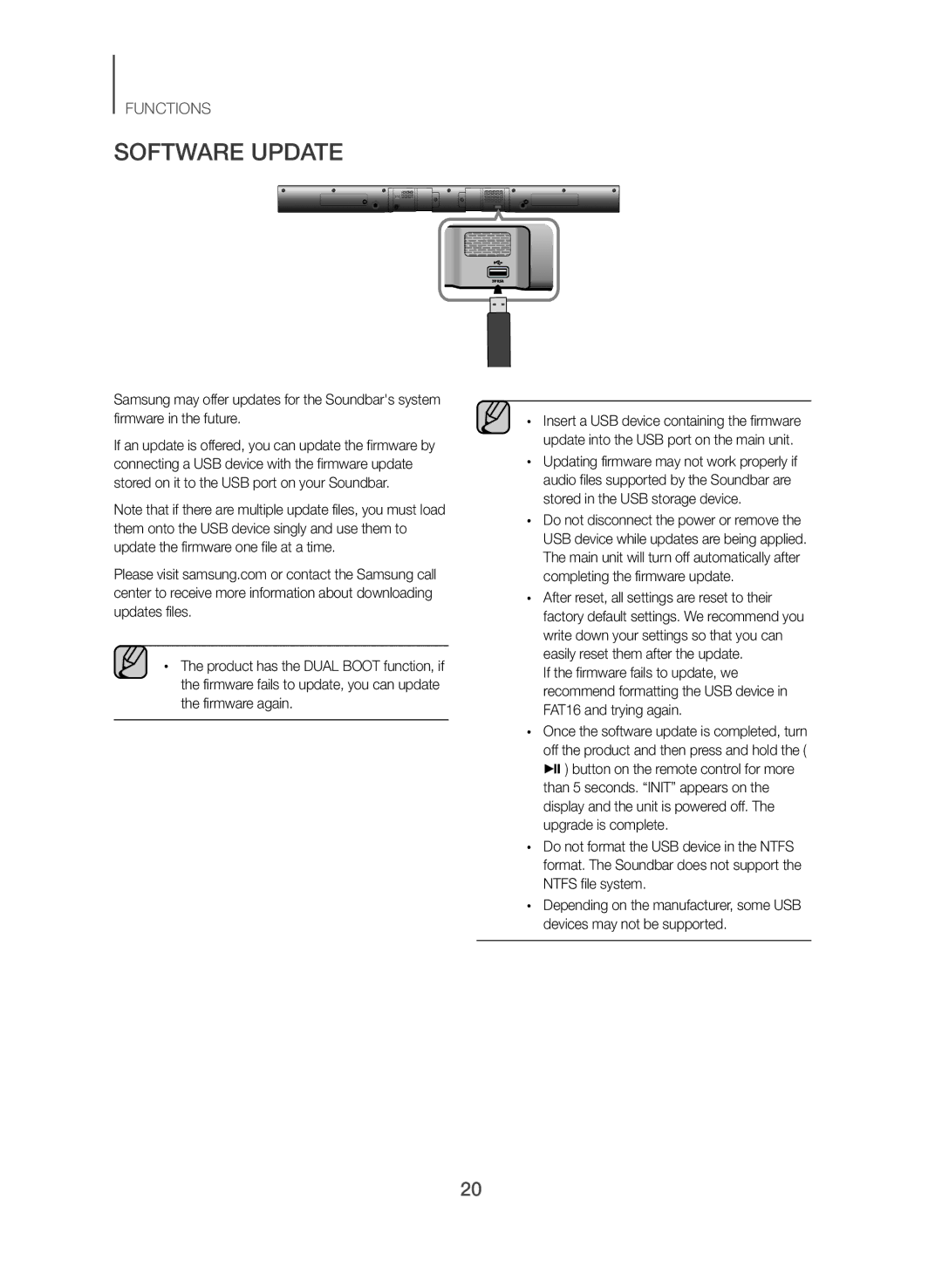 Samsung HW-J355/EN manual Software Update 