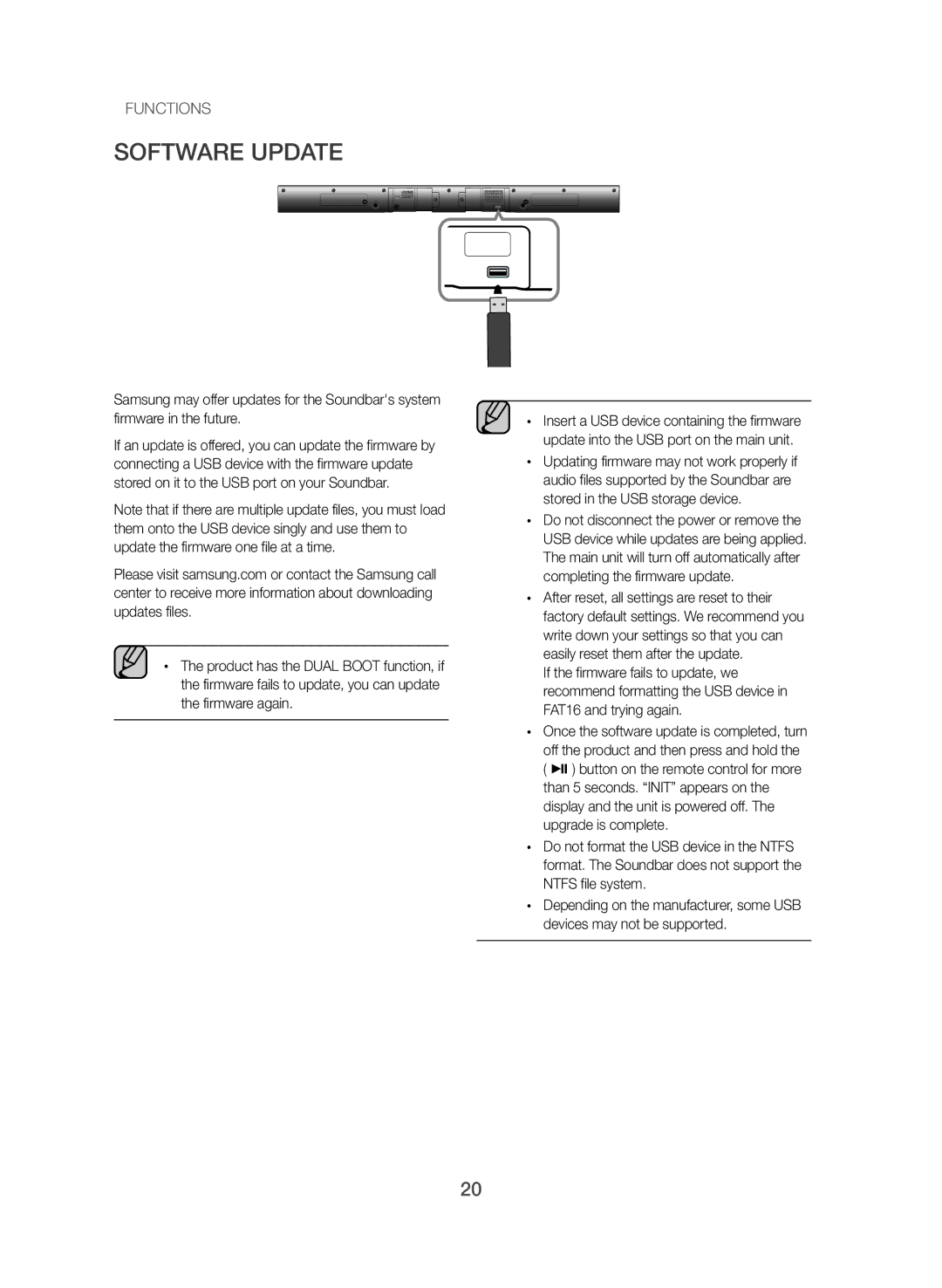 Samsung HW-J355/SQ manual Software Update 