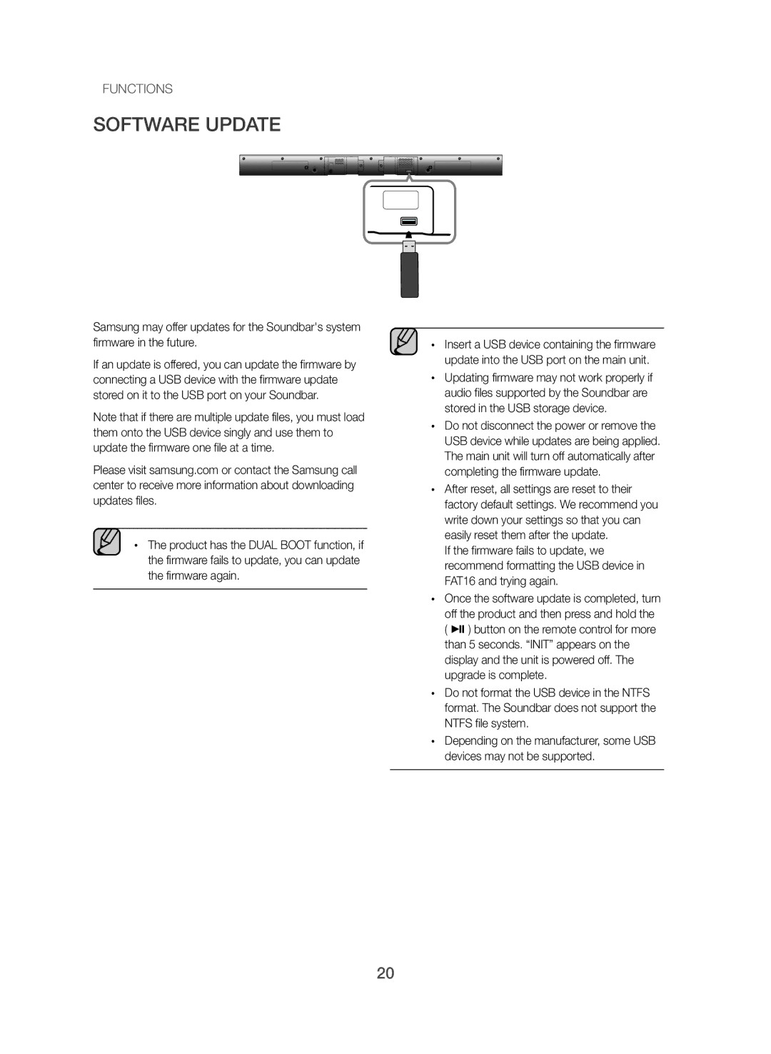 Samsung HW-J355/UM manual Software Update 