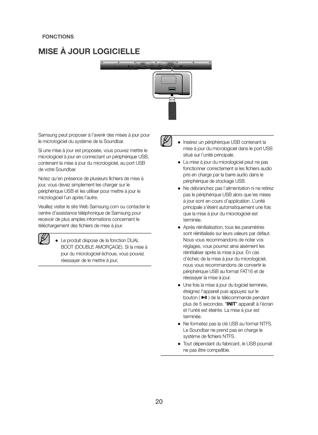 Samsung HW-J355/ZF manual Mise À Jour Logicielle 