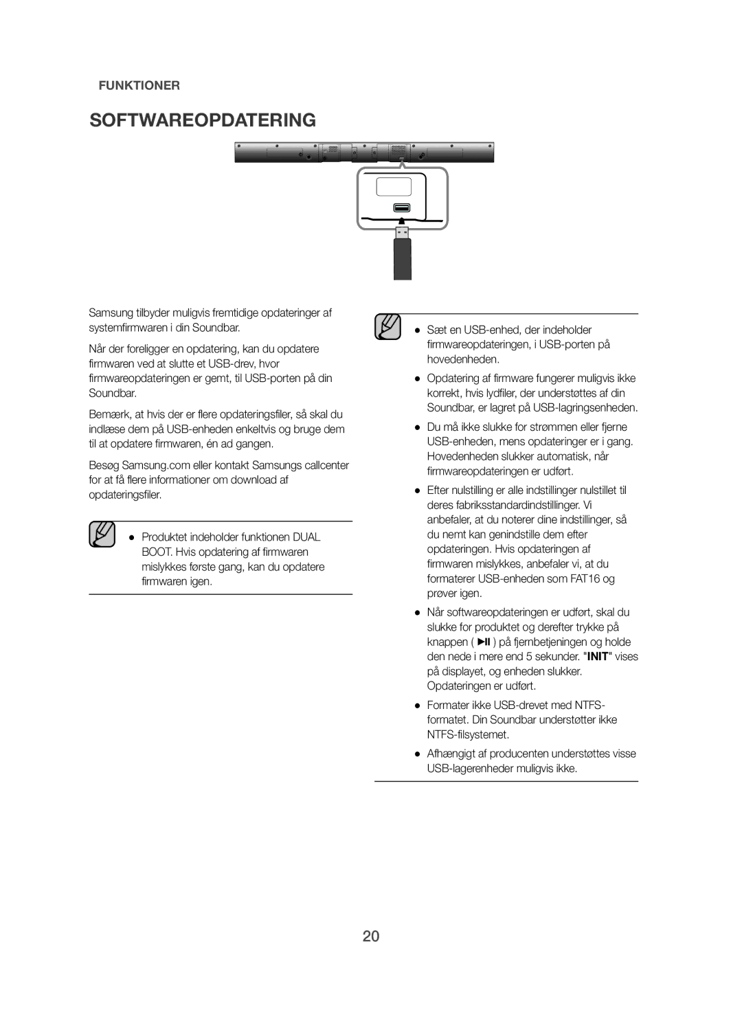 Samsung HW-J365/XE manual Softwareopdatering 