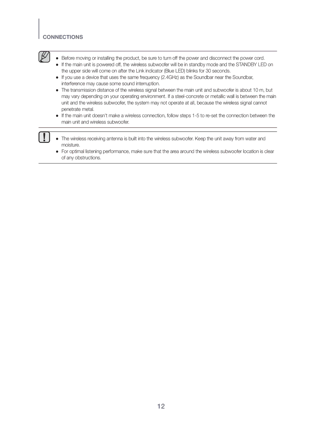 Samsung HW-J430/TK manual Connections 