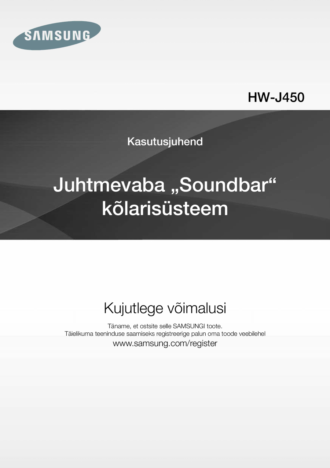 Samsung HW-J450/EN manual Bevielis „Soundbar Garsiakalbis 