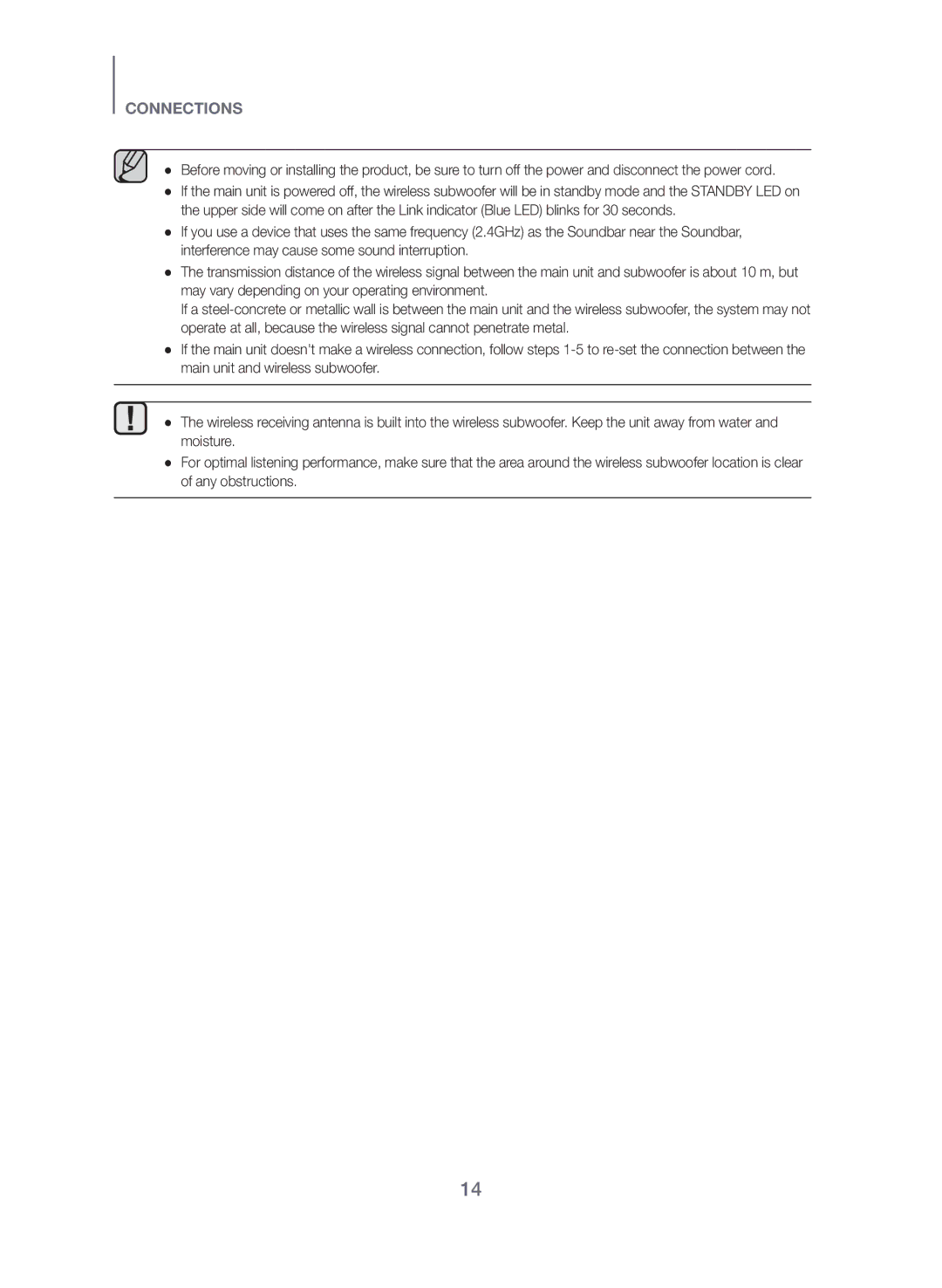 Samsung HW-J450/SQ manual Connections 