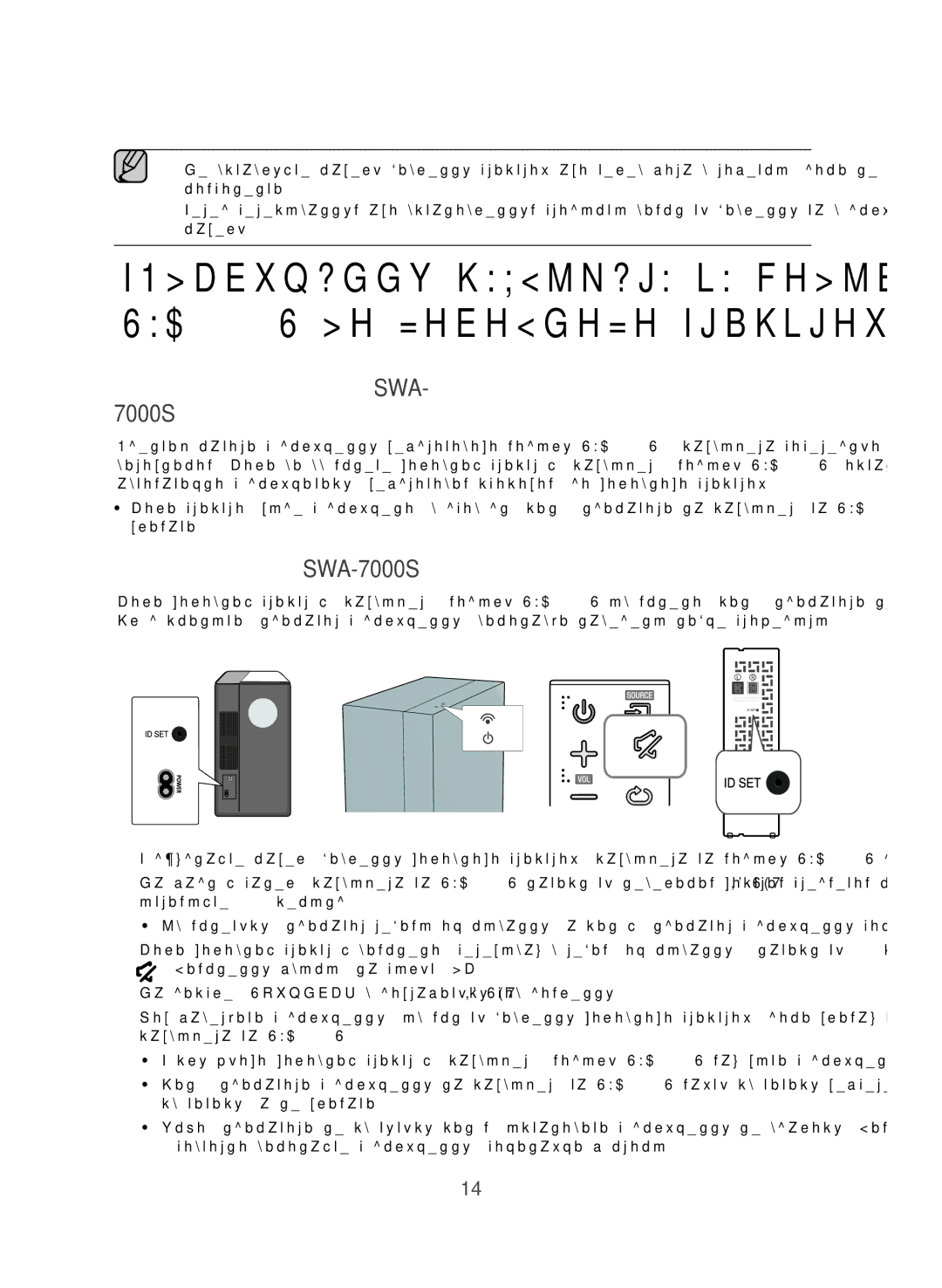 Samsung HW-J470/RU manual Автоматичне Підключення Сабвуфера ТА Модуля SWA- 7000S 