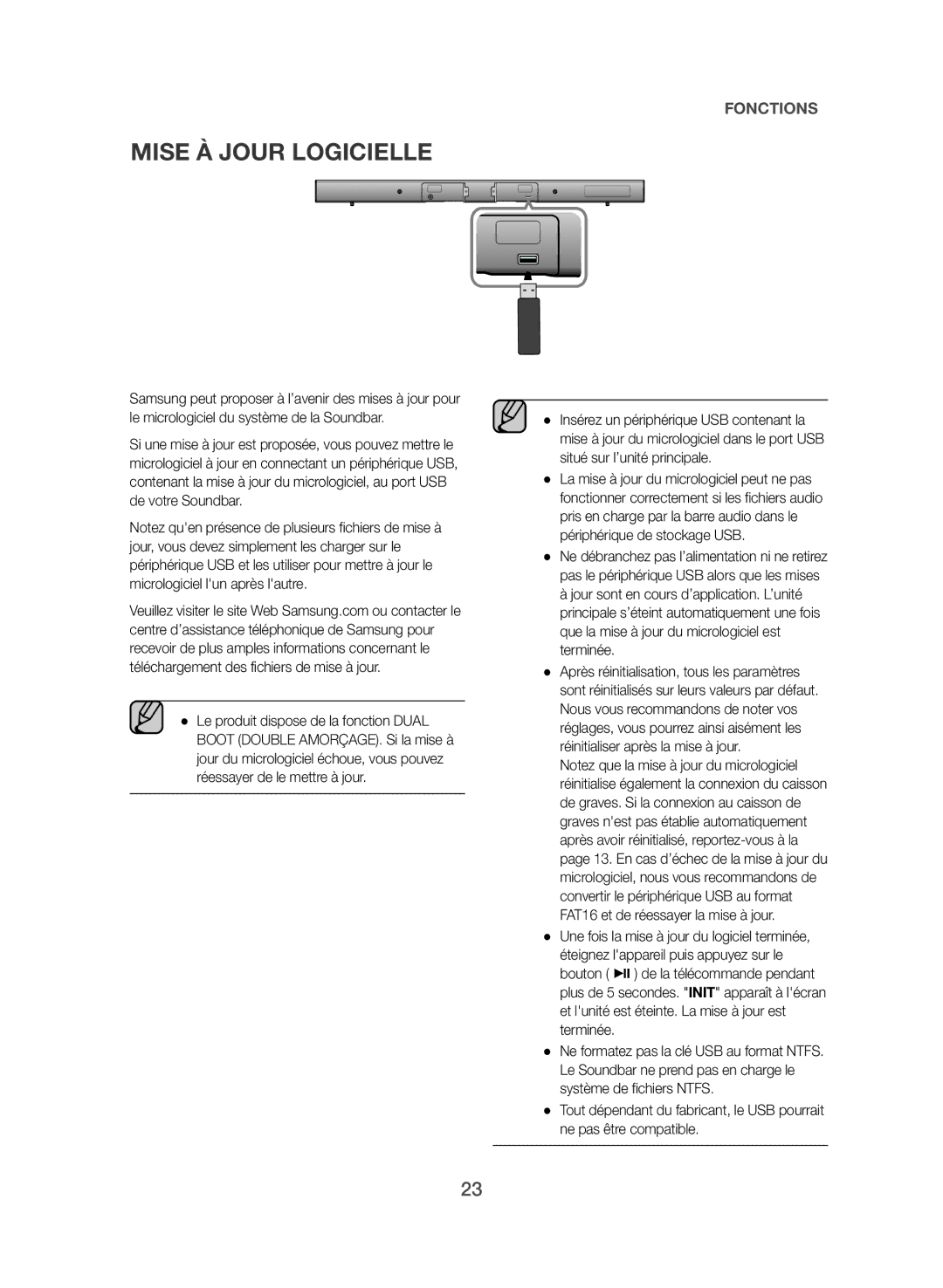 Samsung HW-J550/EN, HW-J551/EN manual Mise À Jour Logicielle 