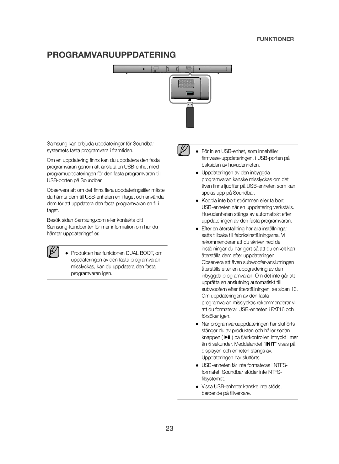 Samsung HW-J560/XE, HW-J561/XE manual Programvaruuppdatering 