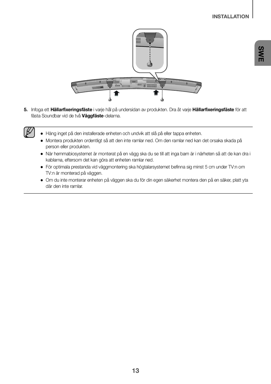 Samsung HW-J6001R/ZF, HW-J6001R/EN, HW-J6000R/EN, HW-J6000R/ZF, HW-J6001R/XN, HW-J6011R/XE, HW-J6010R/XE manual Swe 