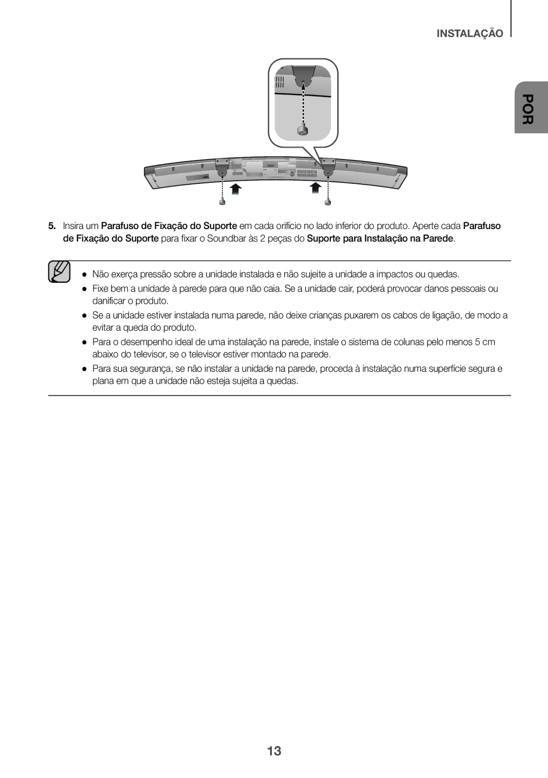 Samsung HW-J6000R/ZF, HW-J6001R/EN, HW-J6000R/EN, HW-J6001R/ZF, HW-J6001R/XN, HW-J6011R/XE, HW-J6010R/XE manual Por 