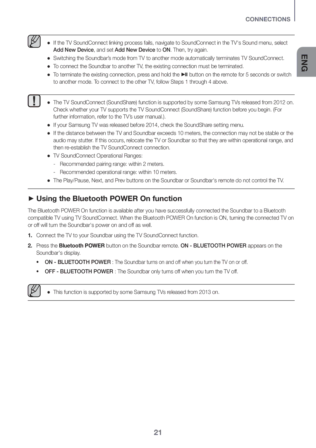 Samsung HW-J6001R/SQ, HW-J6001R/UM manual ++Using the Bluetooth Power On function 