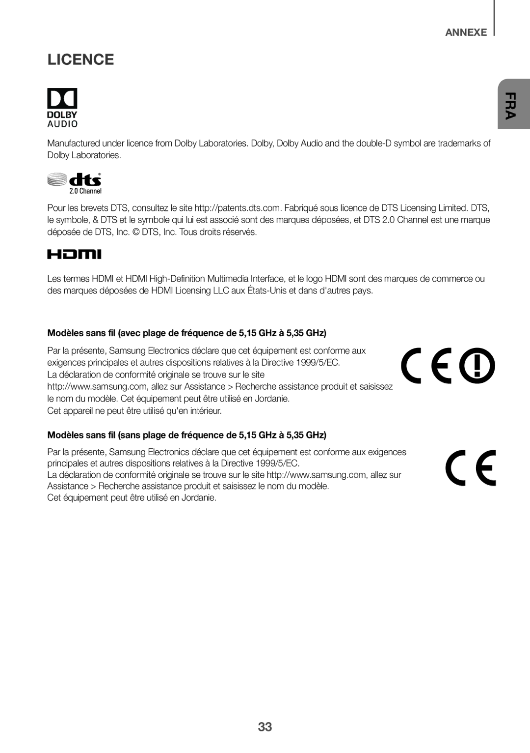 Samsung HW-J6001R/UM, HW-J6001R/SQ manual Licence 