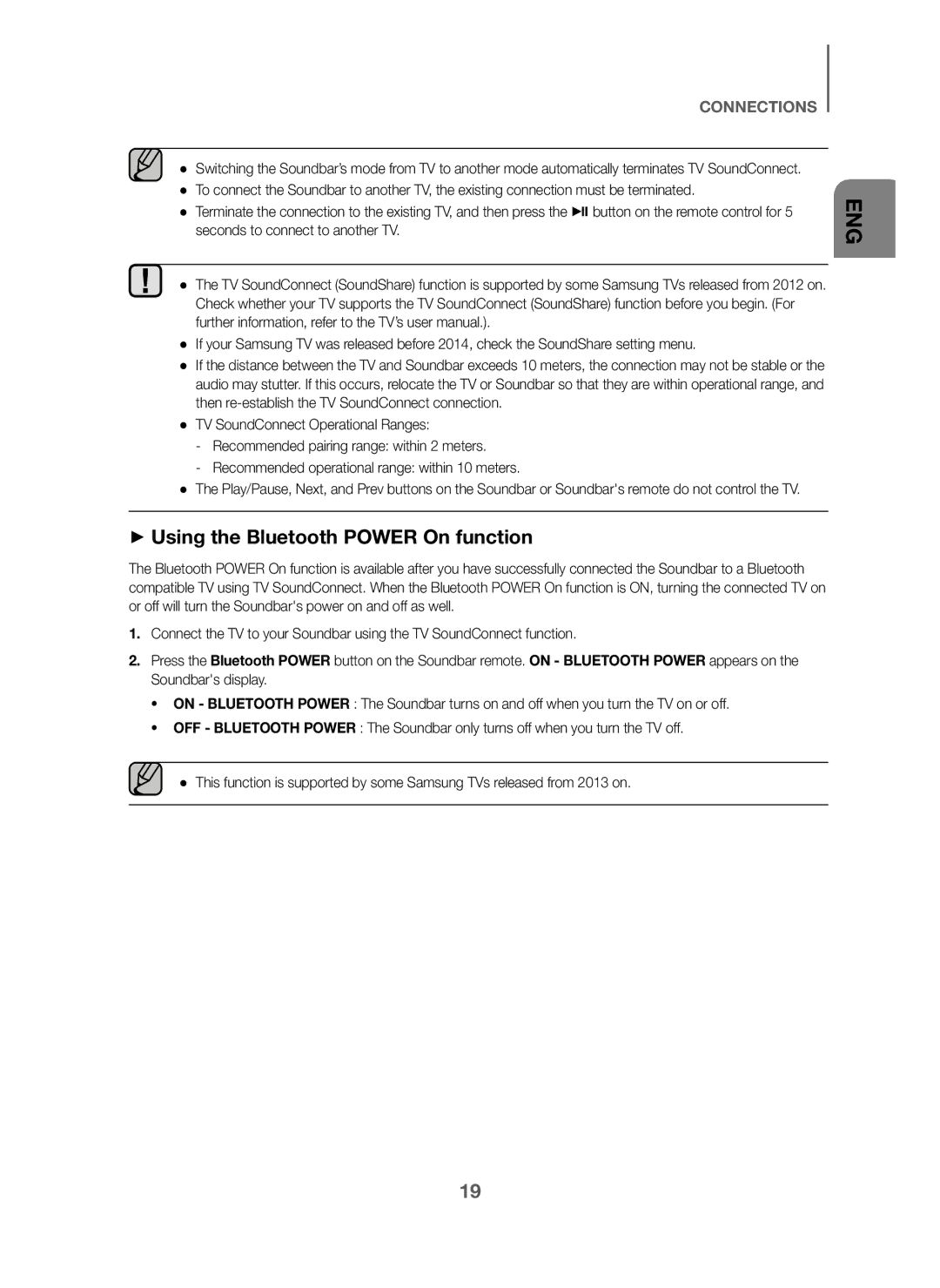 Samsung HW-J6001/SQ manual + Using the Bluetooth Power On function 