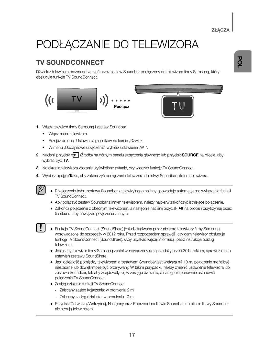 Samsung HW-J6000/EN, HW-J6001/TK, HW-J6001/EN, HW-J6001/ZF, HW-J6000/ZF, HW-J6001/XN, HW-J6011/XE Podłączanie do Telewizora 