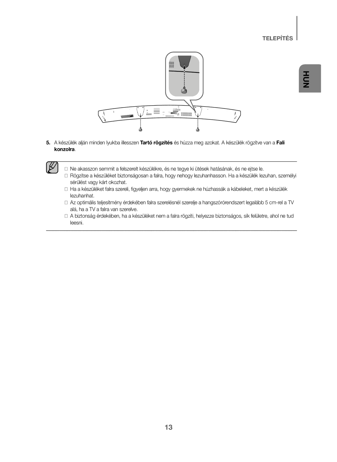 Samsung HW-J6001/ZF, HW-J6001/TK, HW-J6000/EN, HW-J6001/EN, HW-J6000/ZF, HW-J6001/XN, HW-J6011/XE, HW-J6010/XE manual Hun 