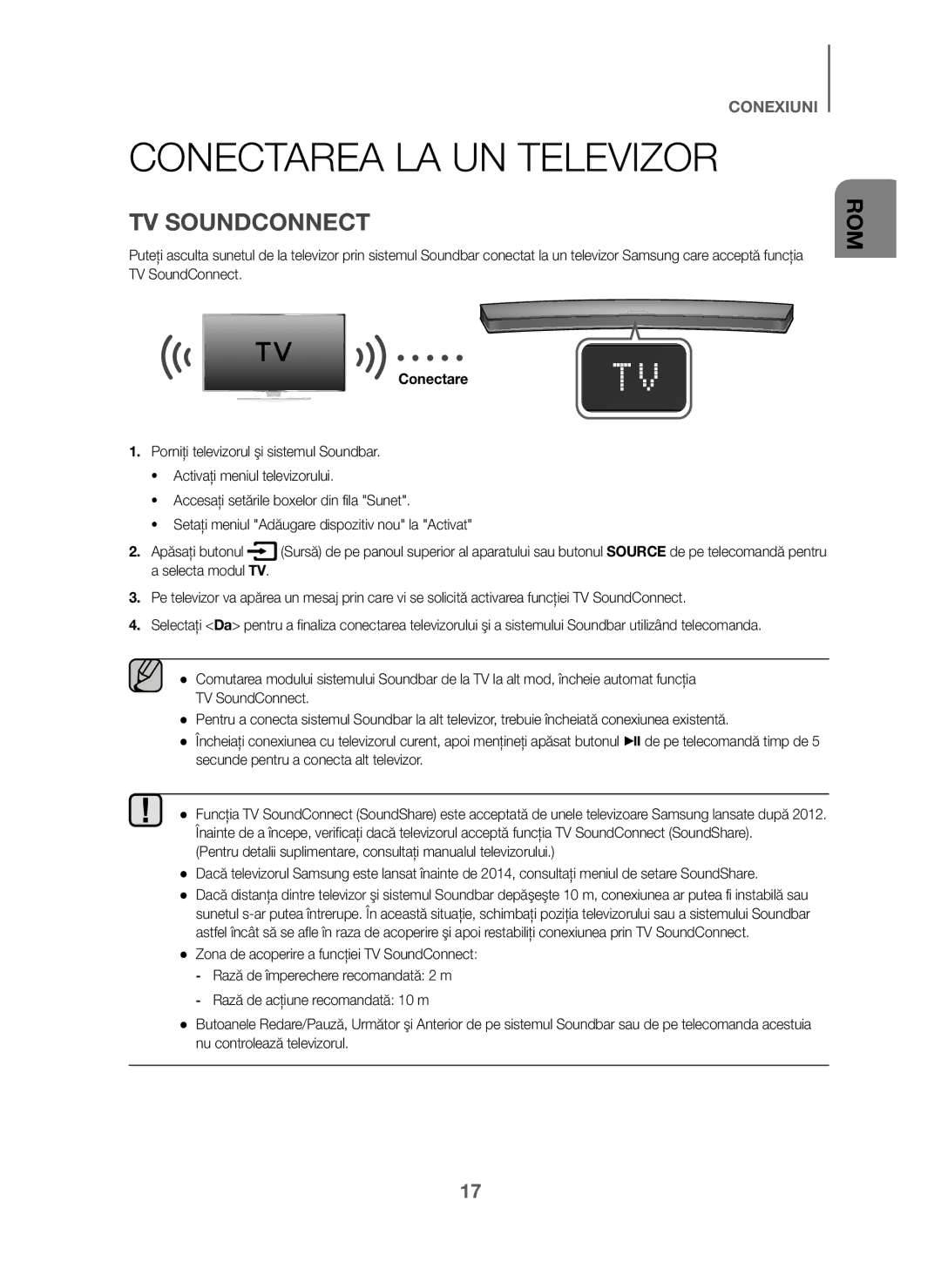 Samsung HW-J6001/XN, HW-J6001/TK, HW-J6000/EN, HW-J6001/EN, HW-J6001/ZF, HW-J6000/ZF, HW-J6011/XE Conectarea LA UN Televizor 