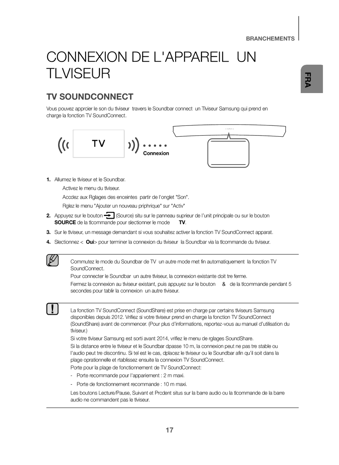 Samsung HW-J6010/XE, HW-J6001/TK, HW-J6000/EN, HW-J6001/EN, HW-J6001/ZF, HW-J6000/ZF Connexion DE Lappareil À UN Téléviseur 