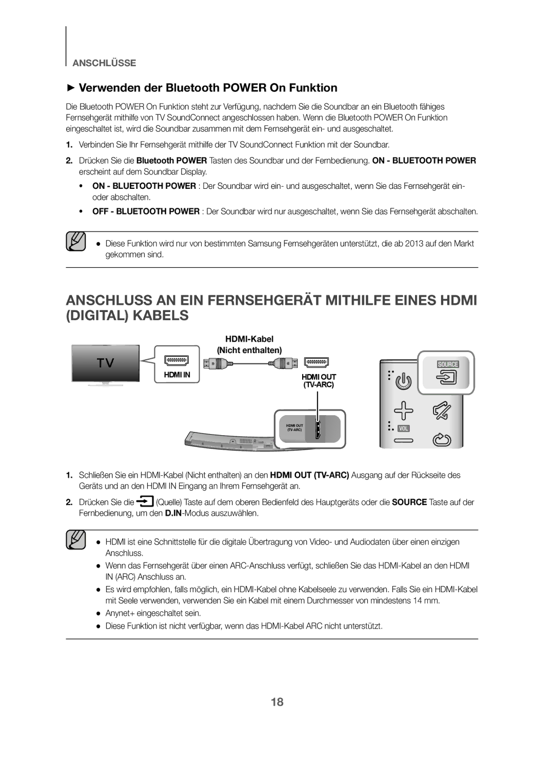 Samsung HW-J6011/XE, HW-J6001/TK, HW-J6000/EN, HW-J6001/EN, HW-J6001/ZF manual + Verwenden der Bluetooth Power On Funktion 