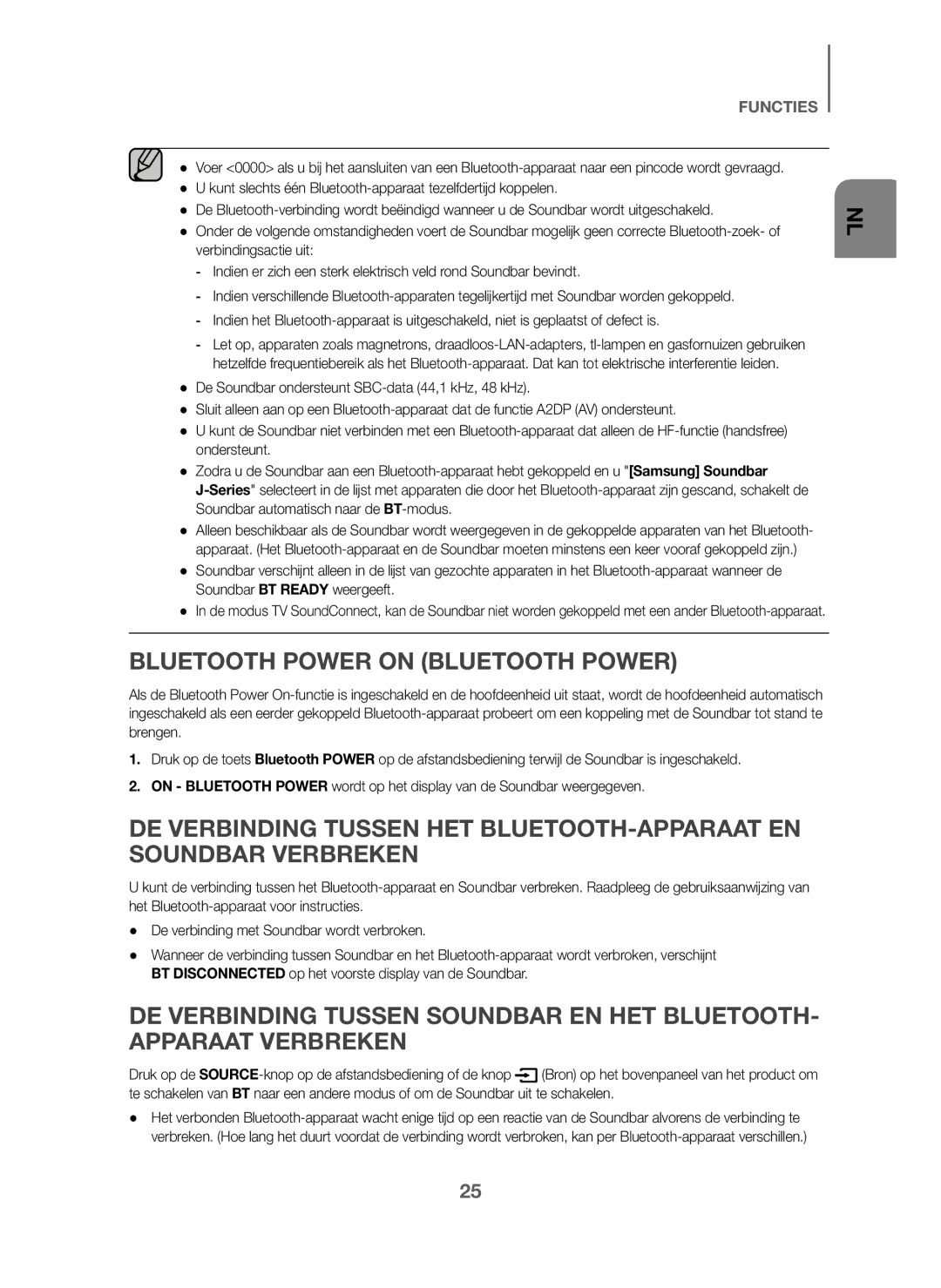 Samsung HW-J6001/XN, HW-J6001/TK, HW-J6000/EN, HW-J6001/EN, HW-J6001/ZF, HW-J6000/ZF manual Bluetooth Power on Bluetooth Power 