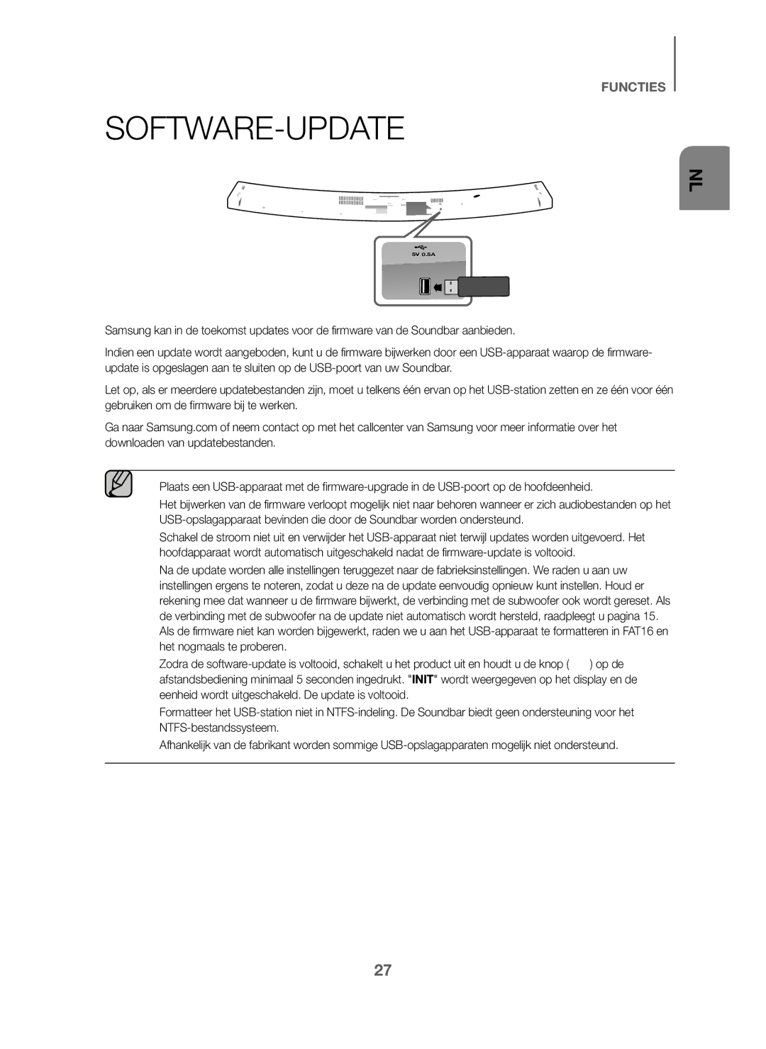 Samsung HW-J6010/XE, HW-J6001/TK, HW-J6000/EN, HW-J6001/EN, HW-J6001/ZF, HW-J6000/ZF, HW-J6001/XN, HW-J6011/XE Software-Update 