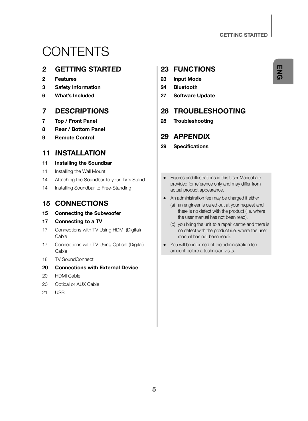 Samsung HW-J6001/ZF, HW-J6001/TK, HW-J6001/EN manual Contents 