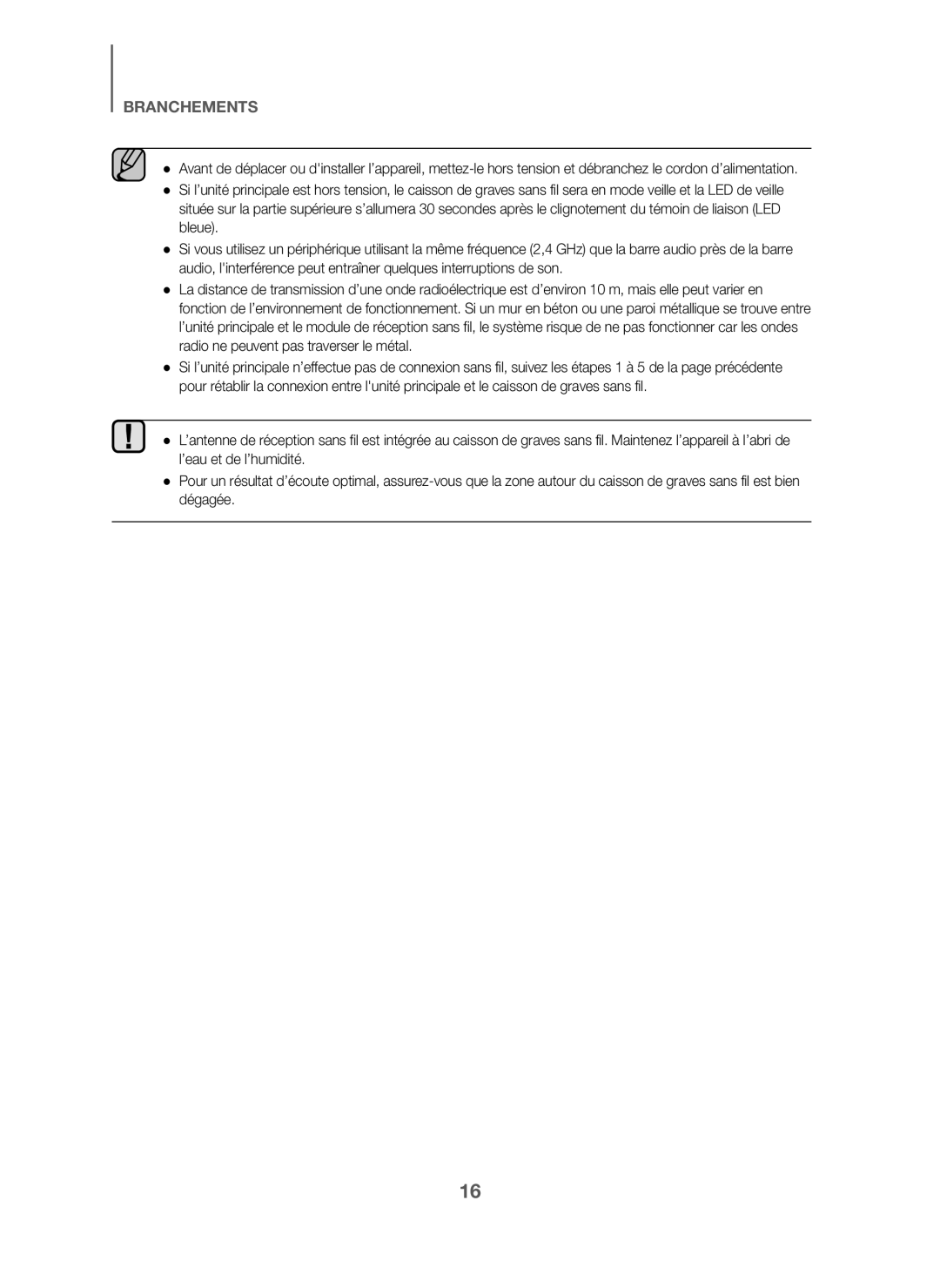 Samsung HW-J6001/ZF, HW-J6000/ZF manual Branchements 